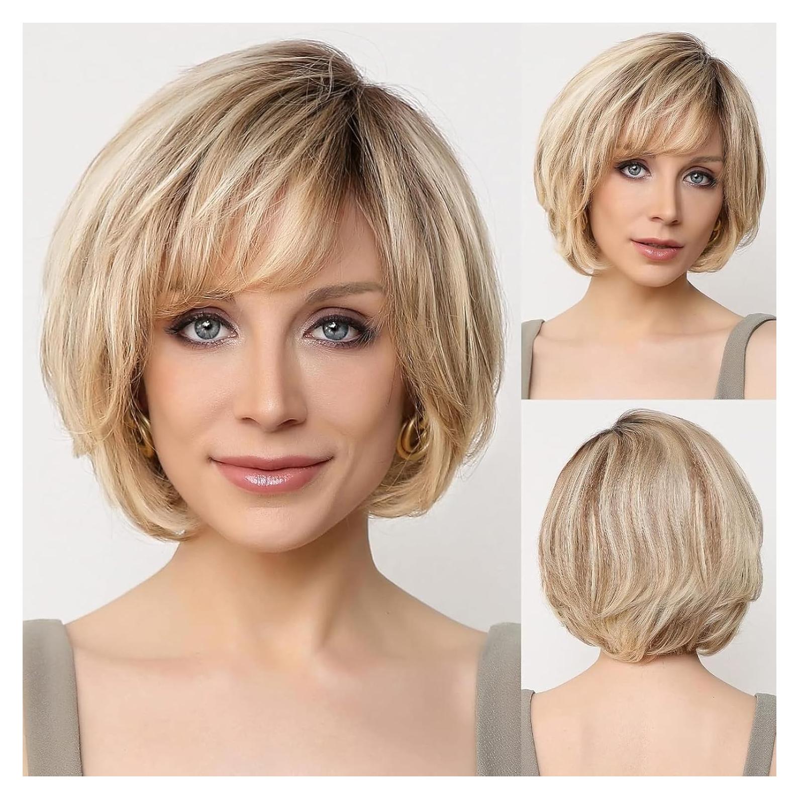 Peluca de Encaje Frontal EMMOR 100% Cabello Humano Ondas