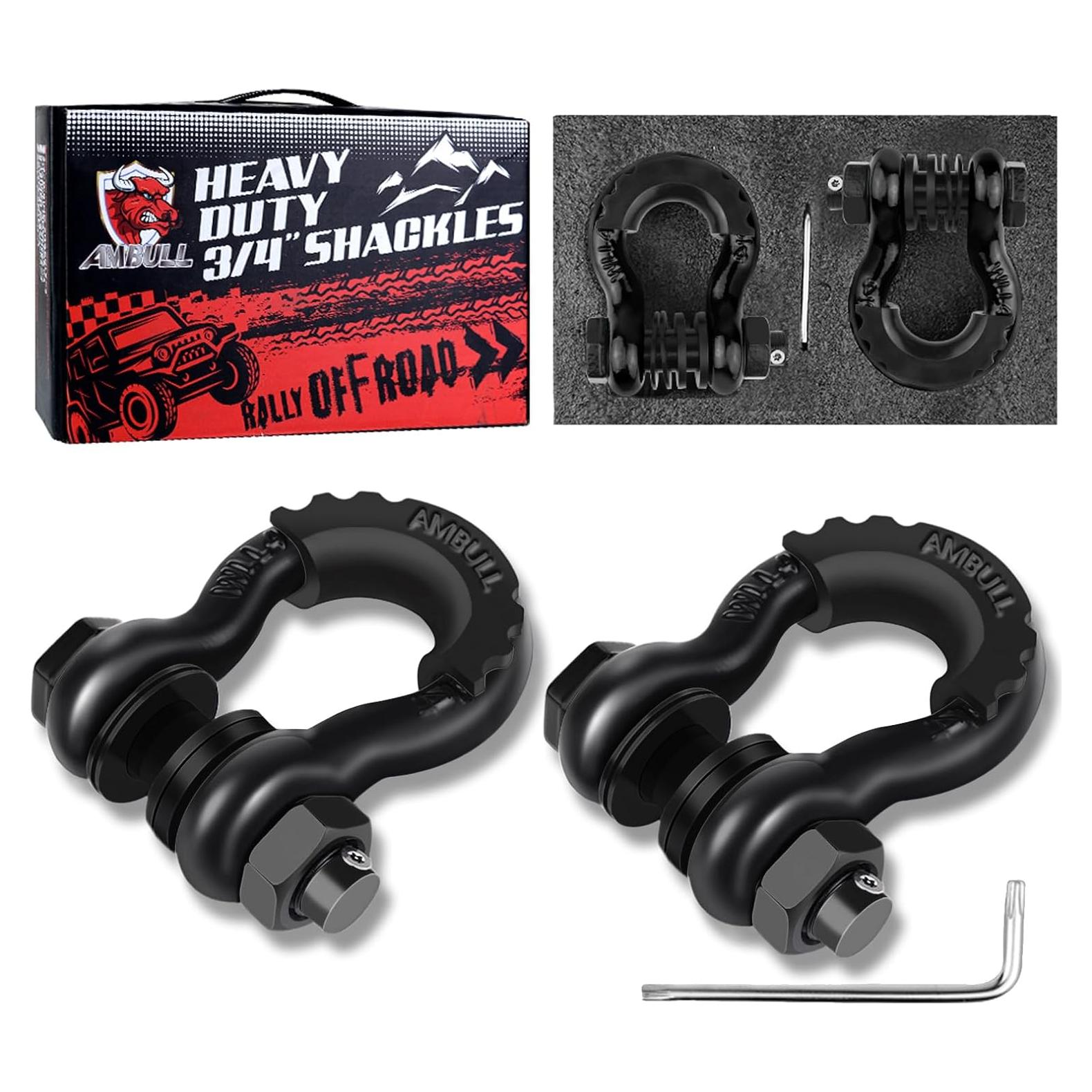 Grilletes D Ring Antirrobo AMBULL 3/4" 19T Capacidad 2 Pzas