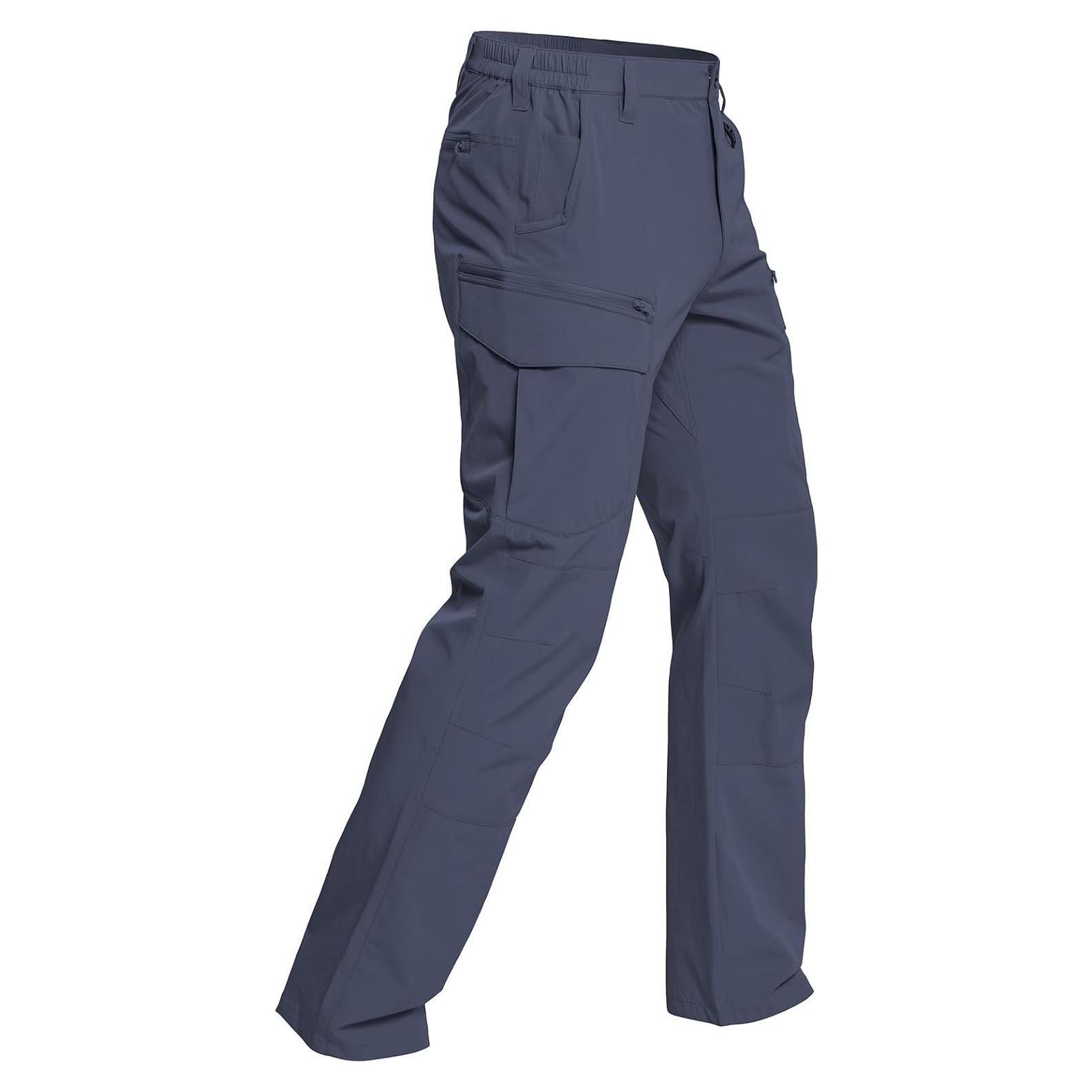 Pantalones Tácticos CARWORNIC Hombre Secado Rápido 9 Bolsillos