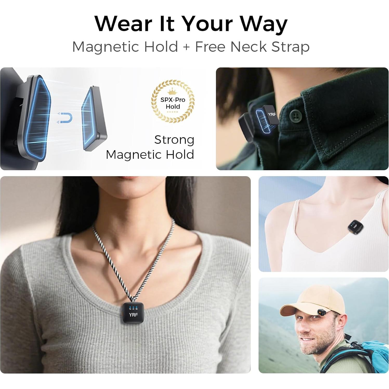 Micrófono Lavalier Inalámbrico YRF M15 con Estuche de Carga