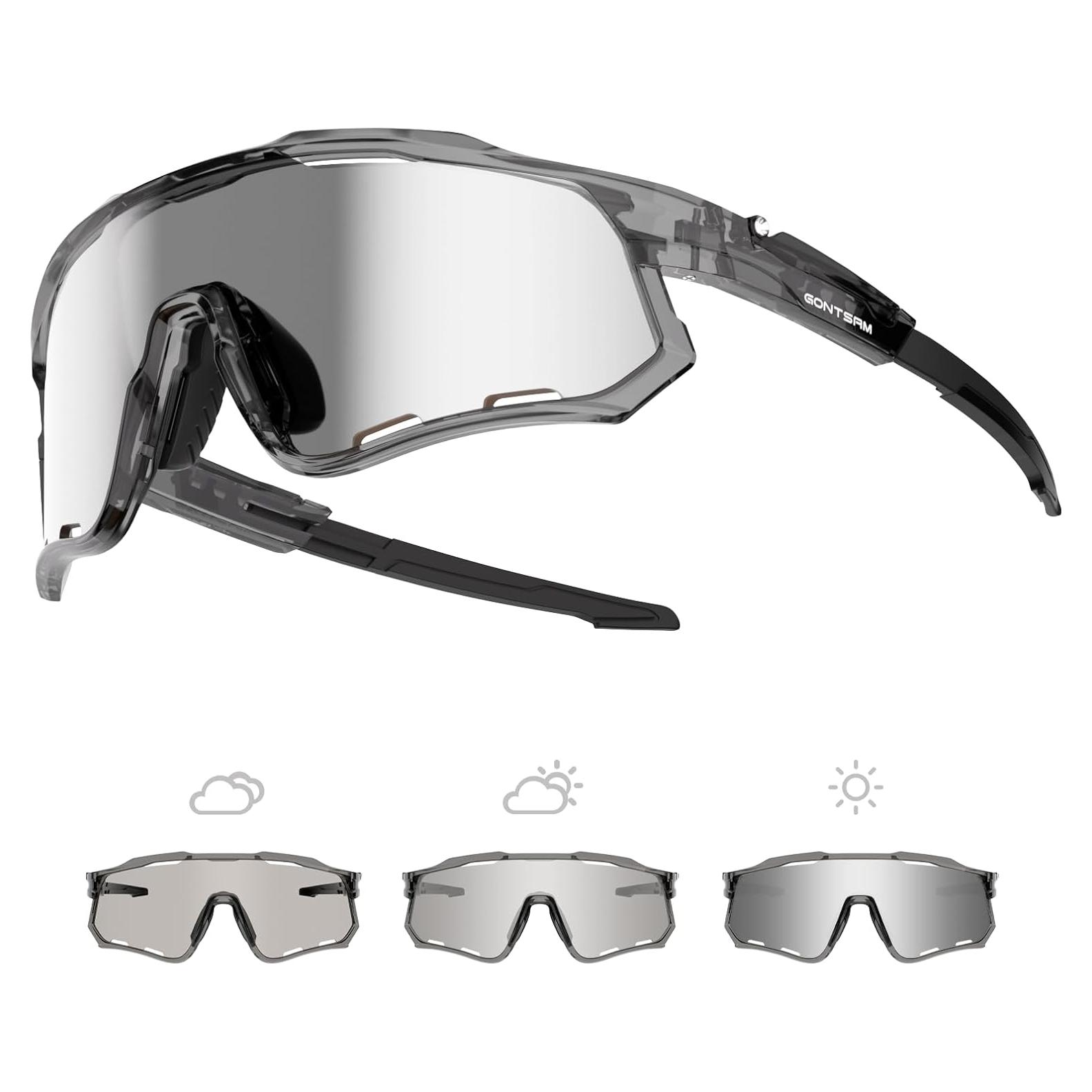 Gafas de sol fotocromáticas GONTSAM UV400 para ciclismo y deportes