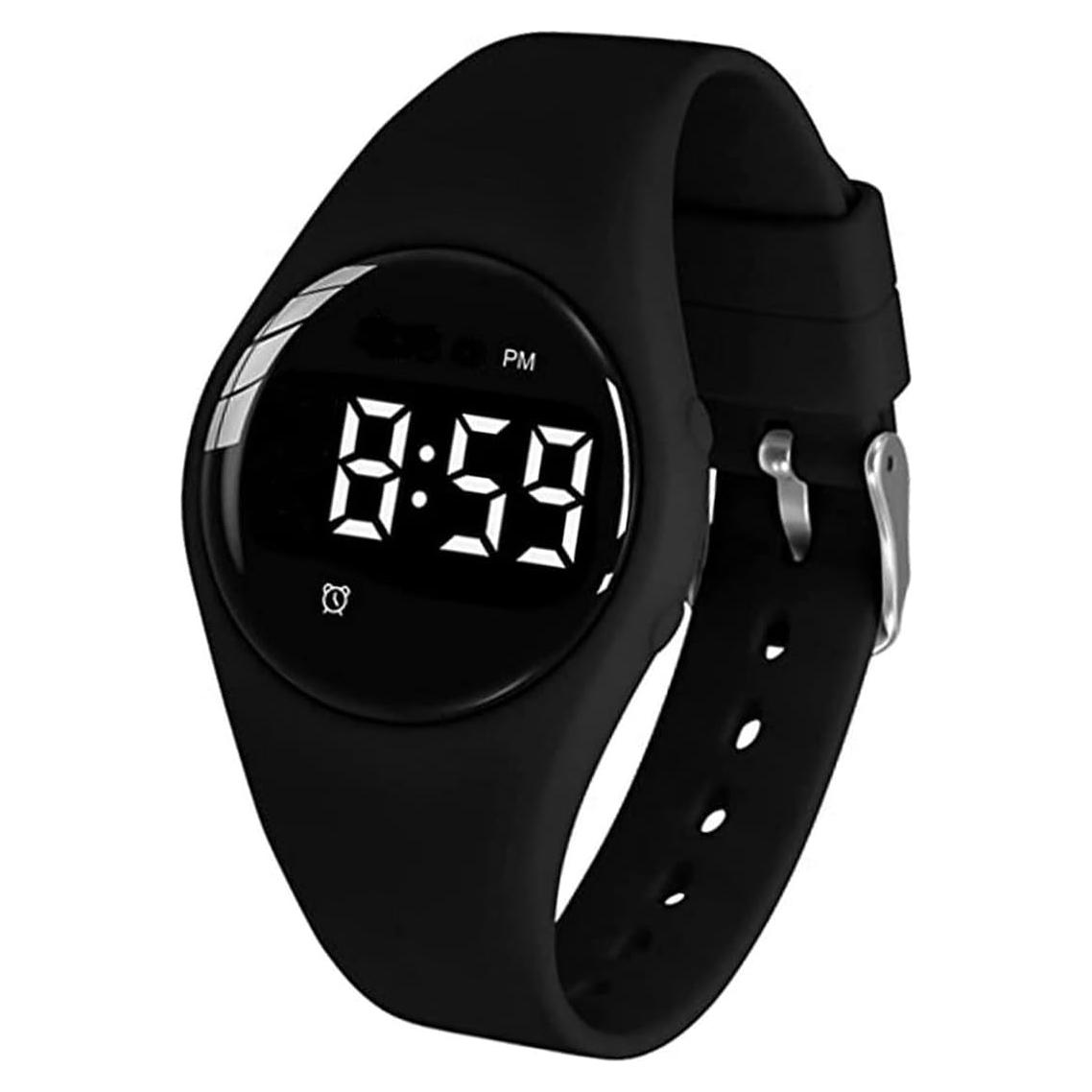 Reloj de Alarma Vibrante e-vibra Negro Impermeable 30m