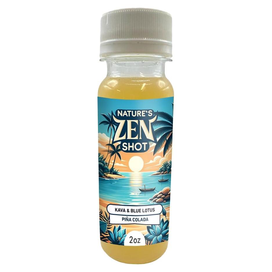 Disparo Zen de la Naturaleza Kava Kava 2oz Sabor Pina Colada