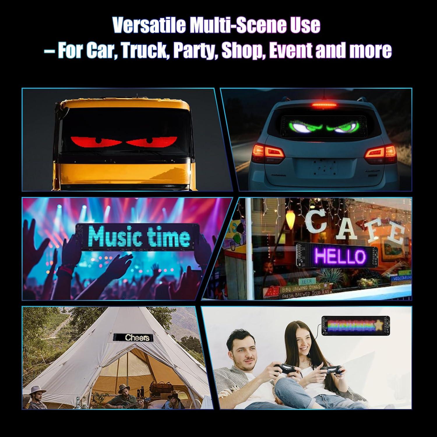 Luz LED Ojos del Diablo MH 2PCS 34.8x10.2cm Programable