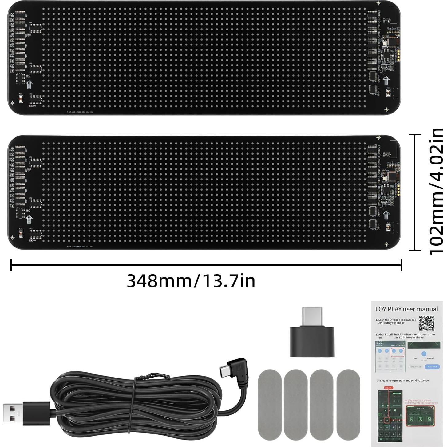 Luz LED Ojos del Diablo MH 2PCS 34.8x10.2cm Programable