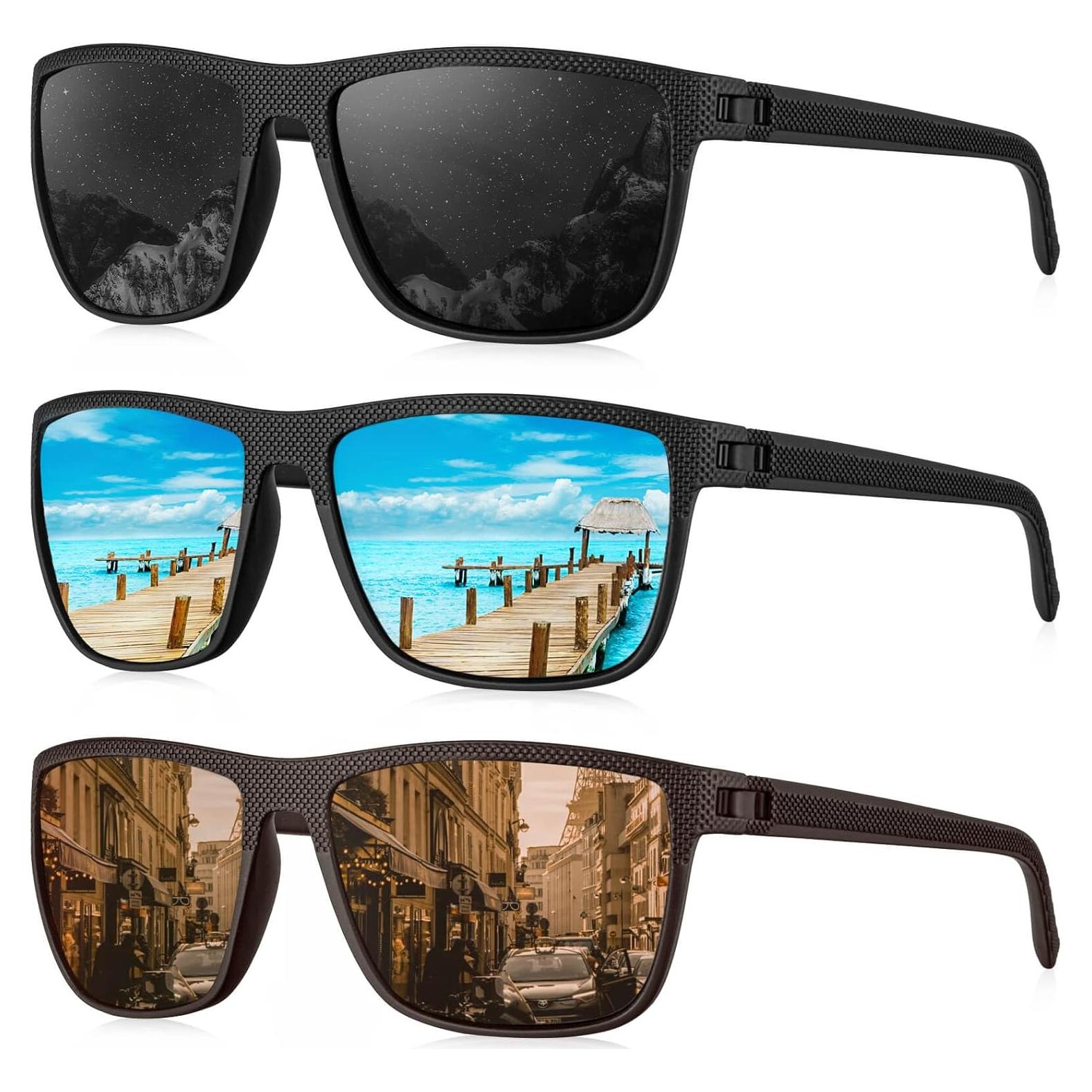 Gafas de sol KALIYADI polarizadas UV400 para hombres - 3 colores