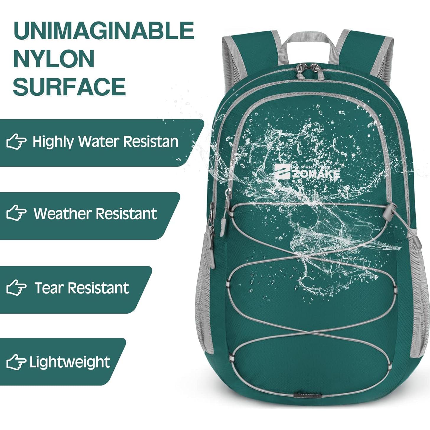 Mochila Plegable Impermeable ZOMAKE 28L Verde Oliva