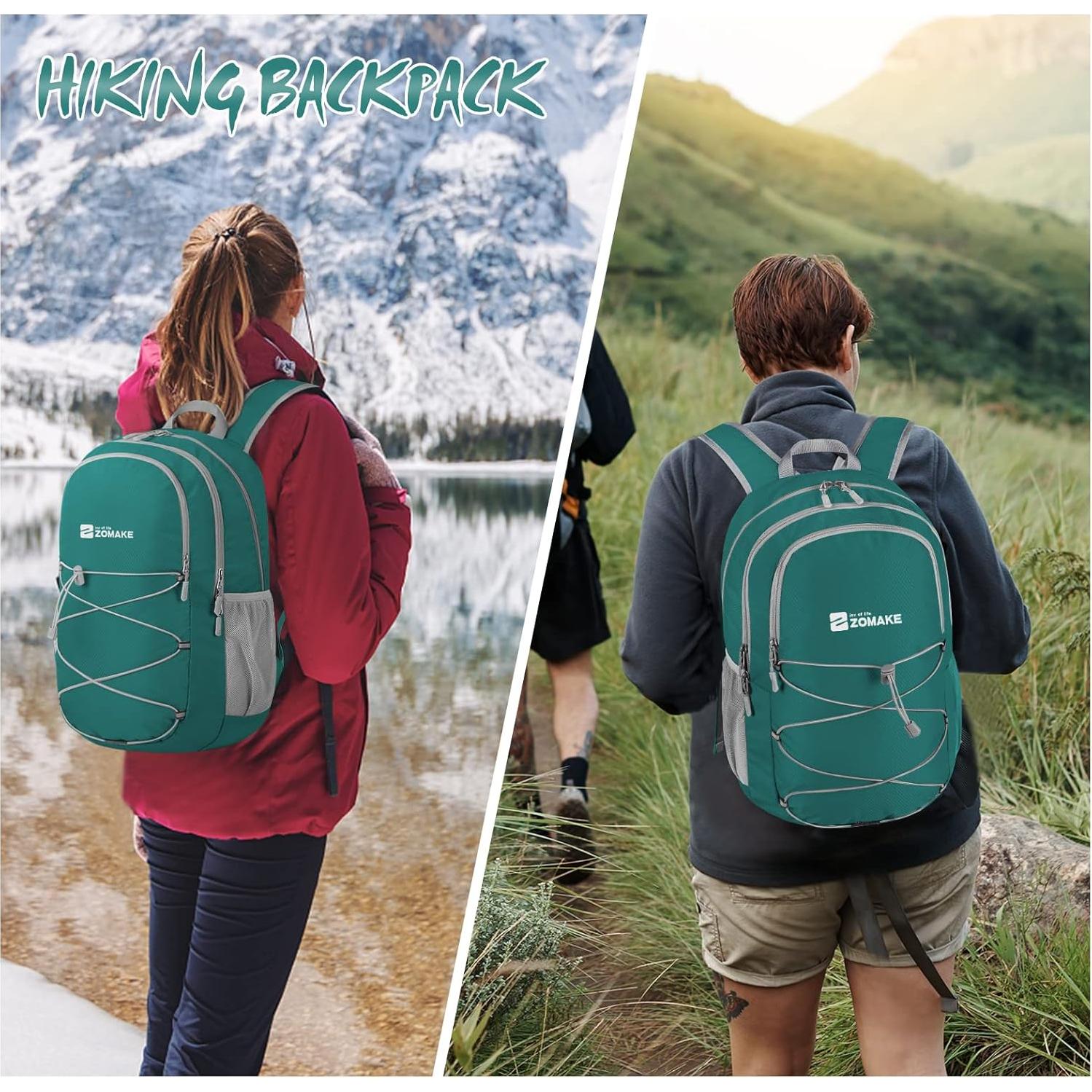 Mochila Plegable Impermeable ZOMAKE 28L Verde Oliva