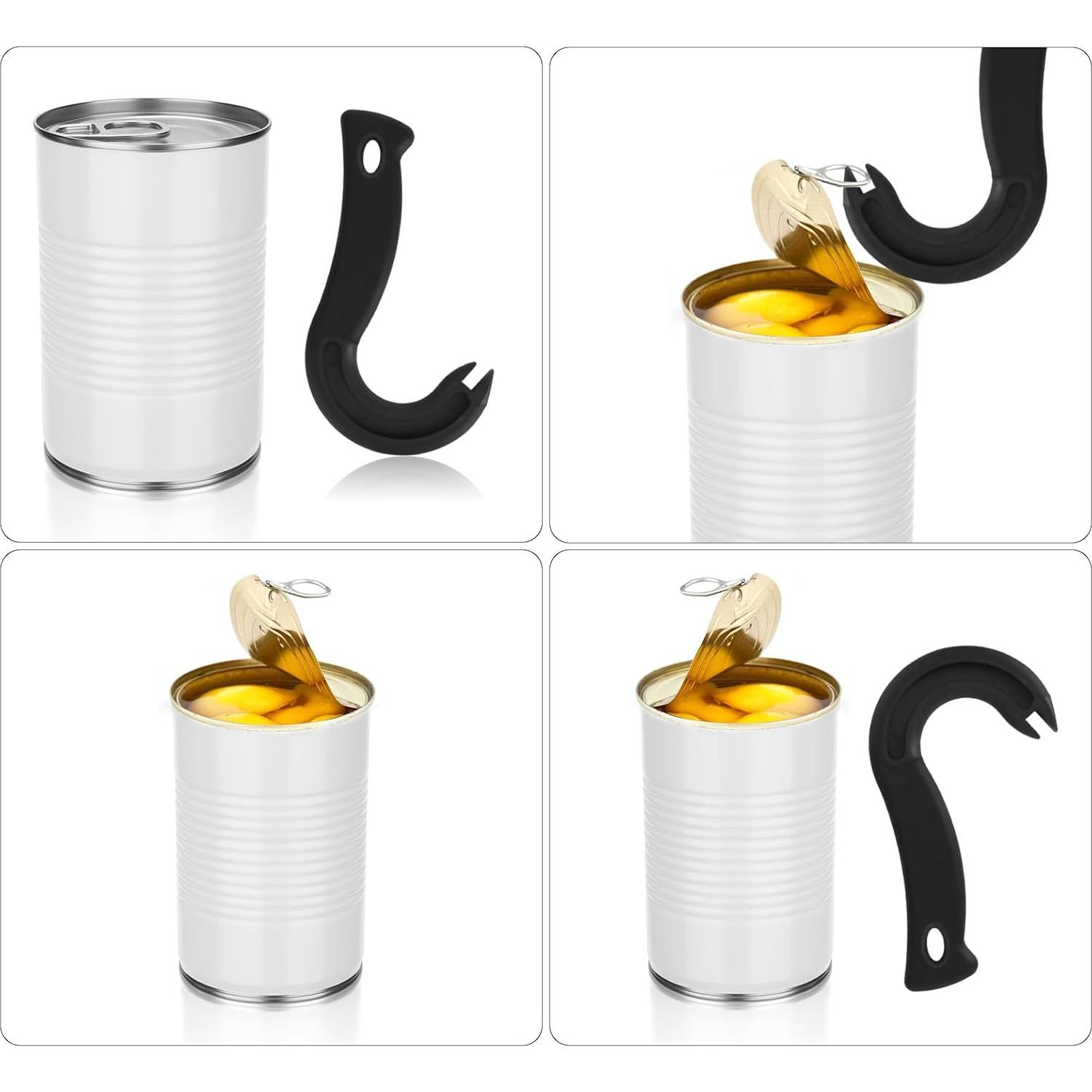 Abre Latas Ergonomico BOXOB Negro - Herramienta Manual Antideslizante