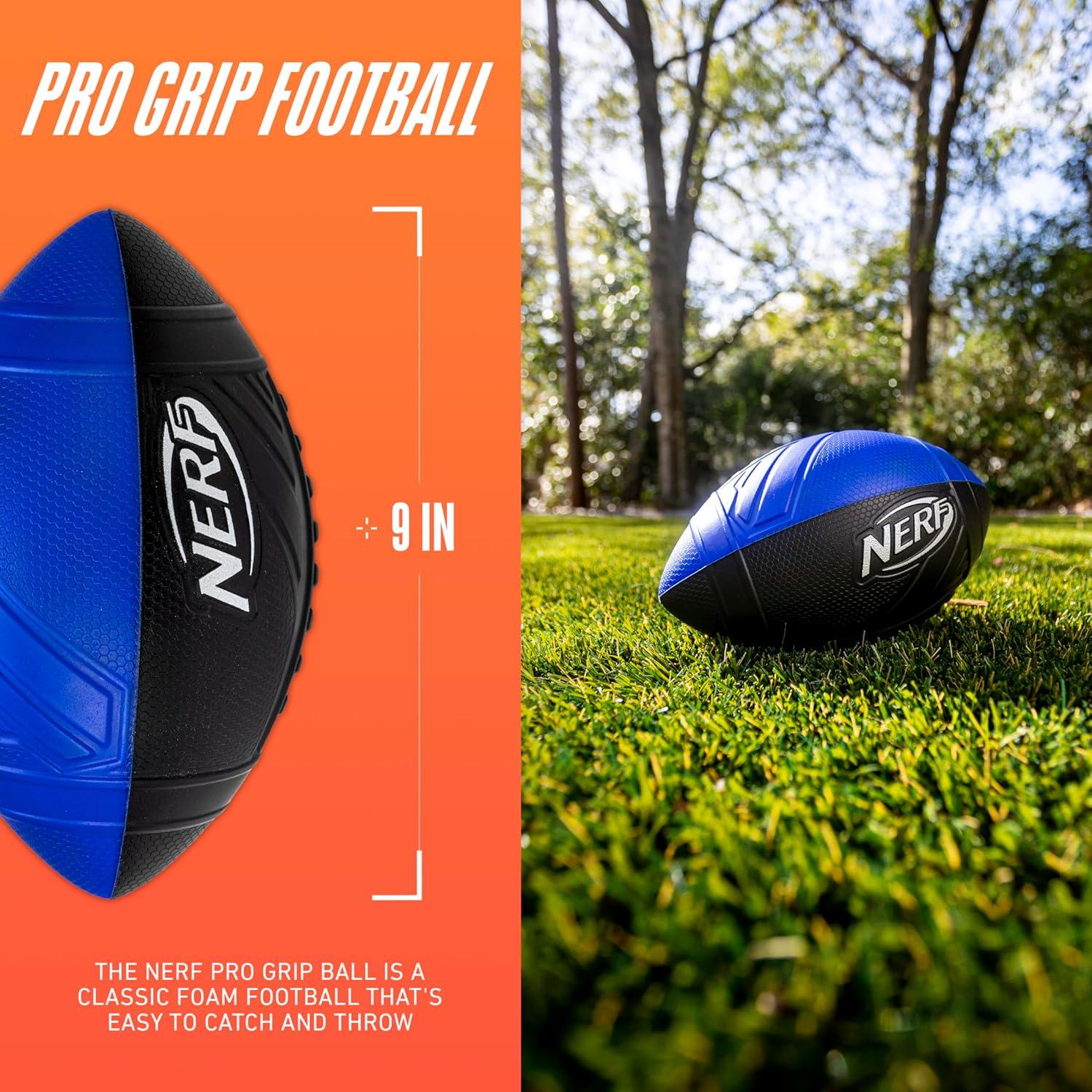 Nerf Pro Grip Fútbol de Espuma Azul 22.86 cm para Niños