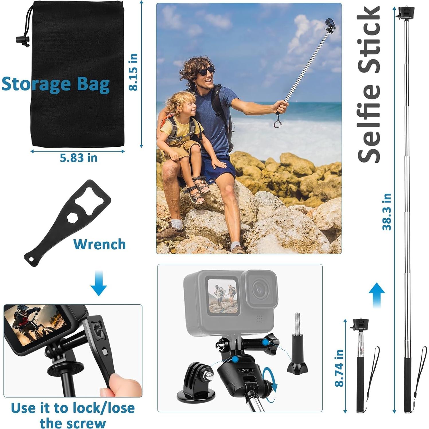 Kit de Accesorios para Cámara de Acción ChromLives 60 en 1