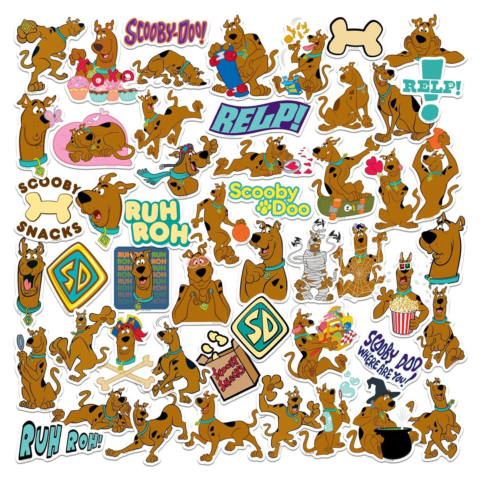 Paquete de 50 Calcomanías Scooby-Doo! Vinilo Premium