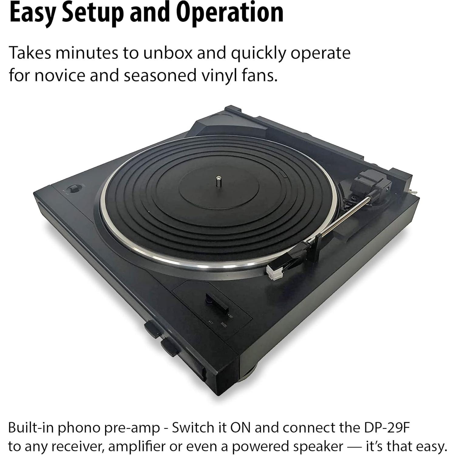 Tocadiscos Automático Denon DP-29F con Ecualizador Phono RIAA