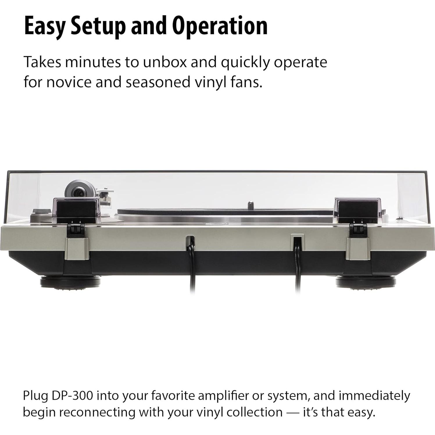 Tocadiscos Analógico Denon DP-300F con Ecualizador Integrado