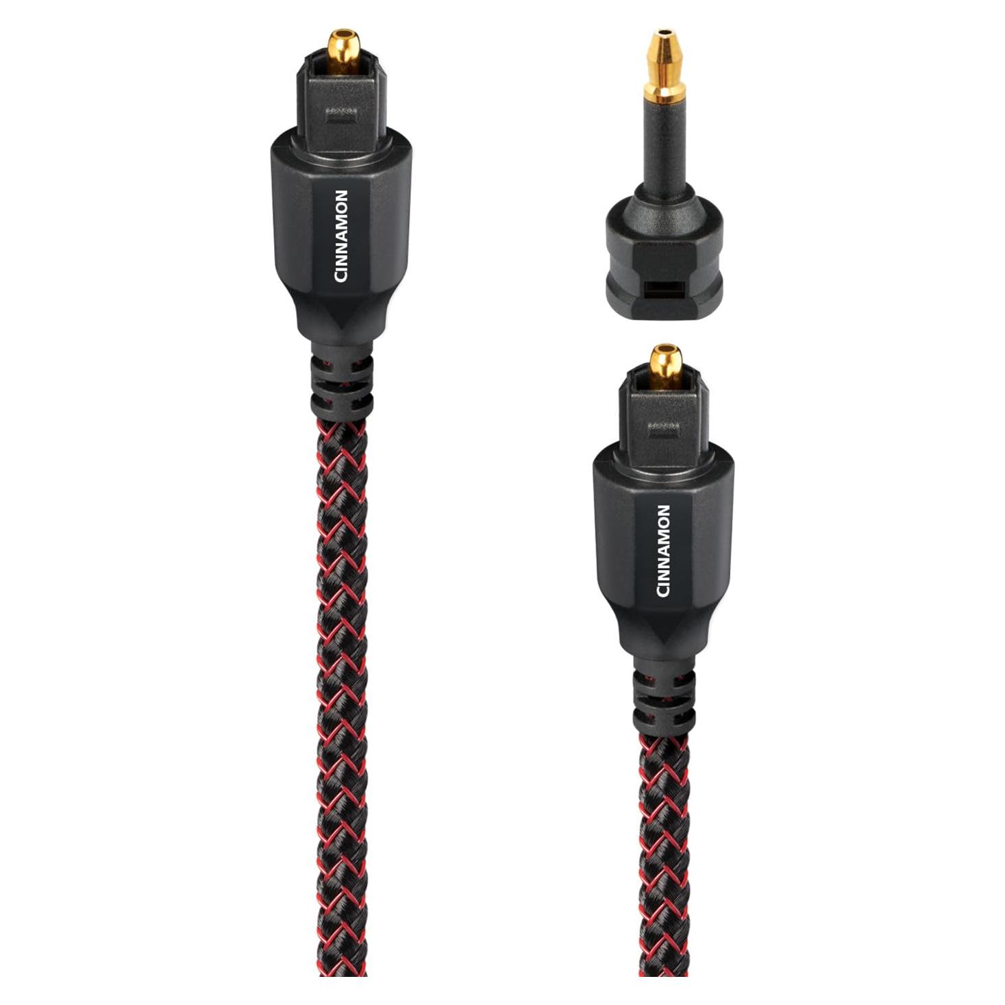 Cable óptico TosLink AudioQuest 0.75m - Conectores sólidos