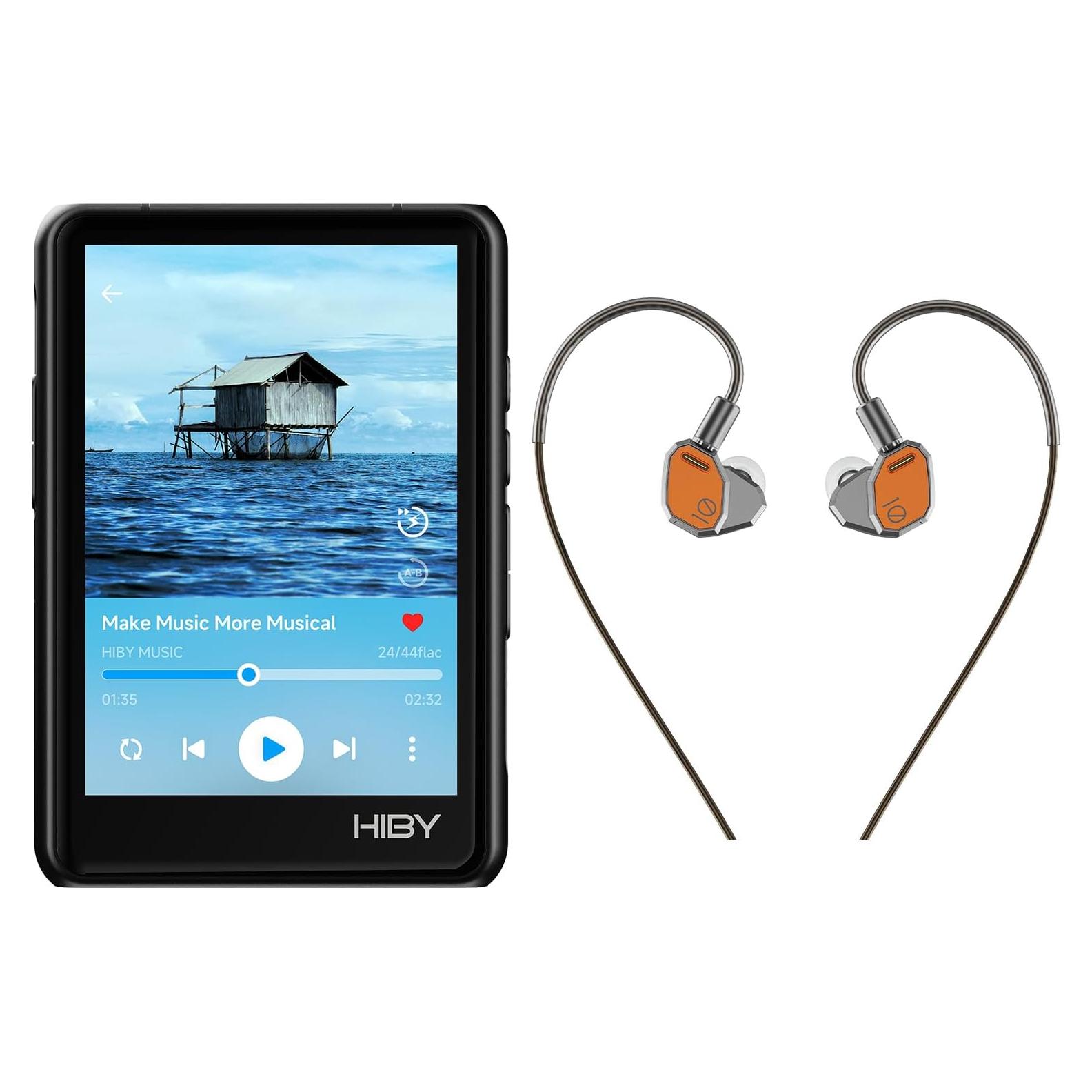 Reproductor de Música HiBy R3 PROII + Auriculares Yacht10 IEM