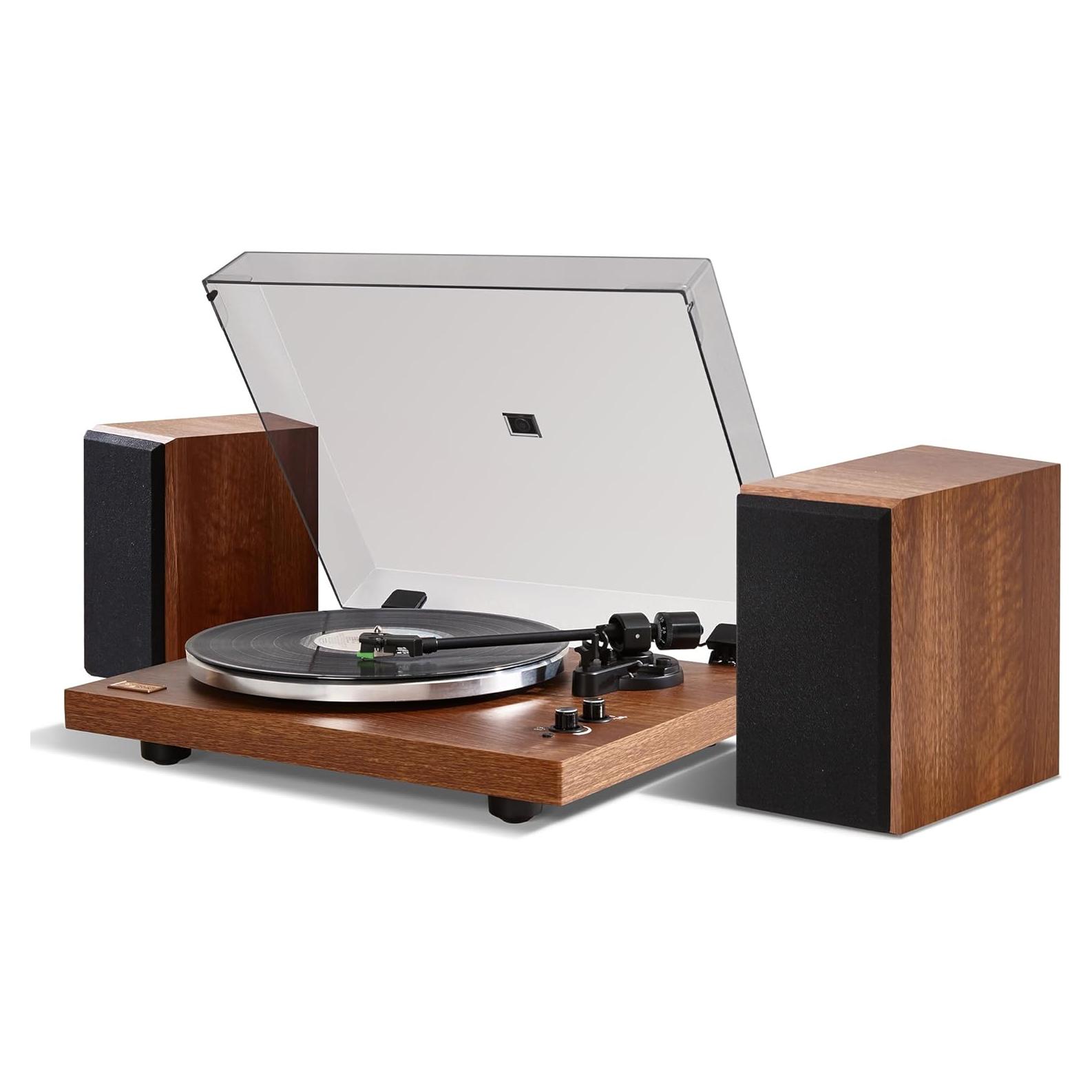 Reproductor de Vinilo Arkrocket Cassini con Bluetooth y Altavoces 40W