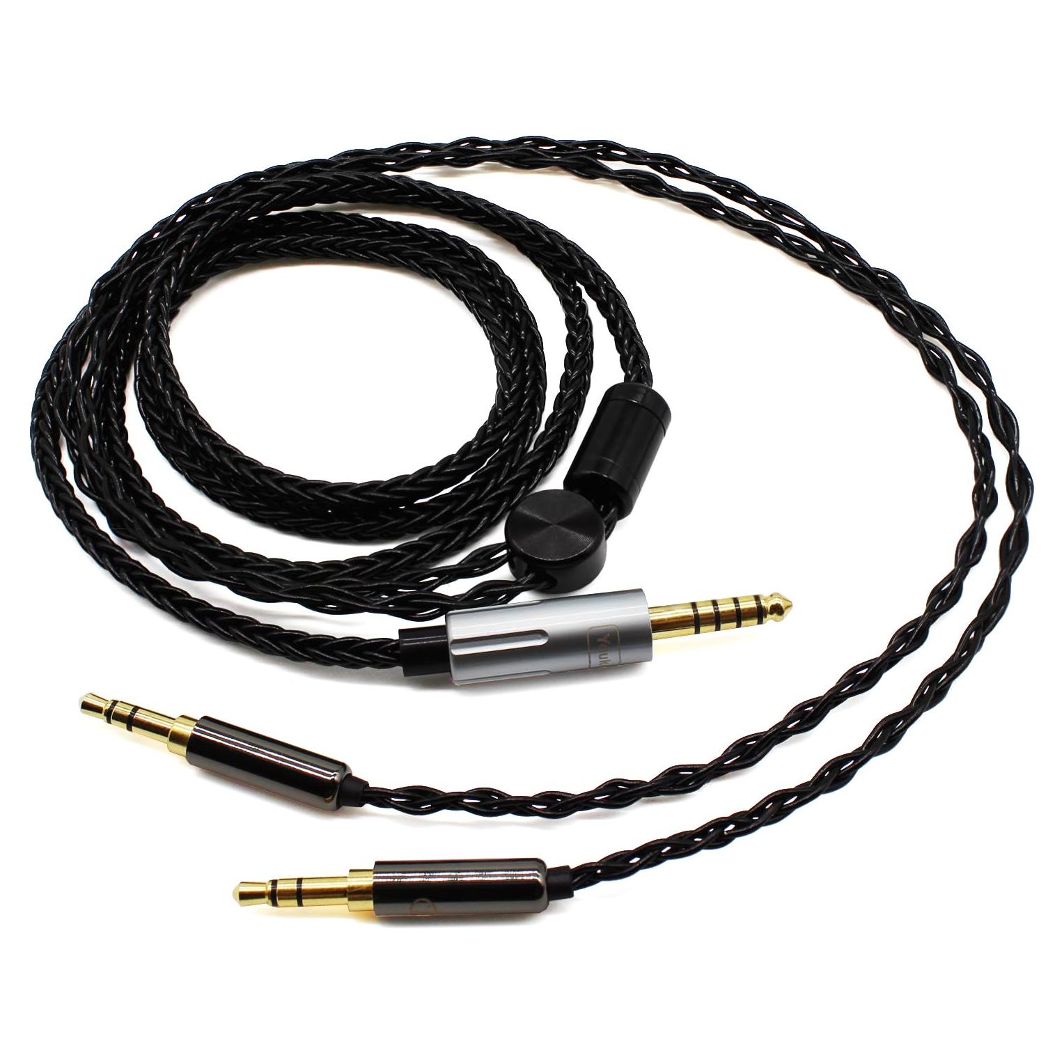 Cable balanceado Youkamoo 1.5m 4.4mm a Doble 3.5mm para Hifiman