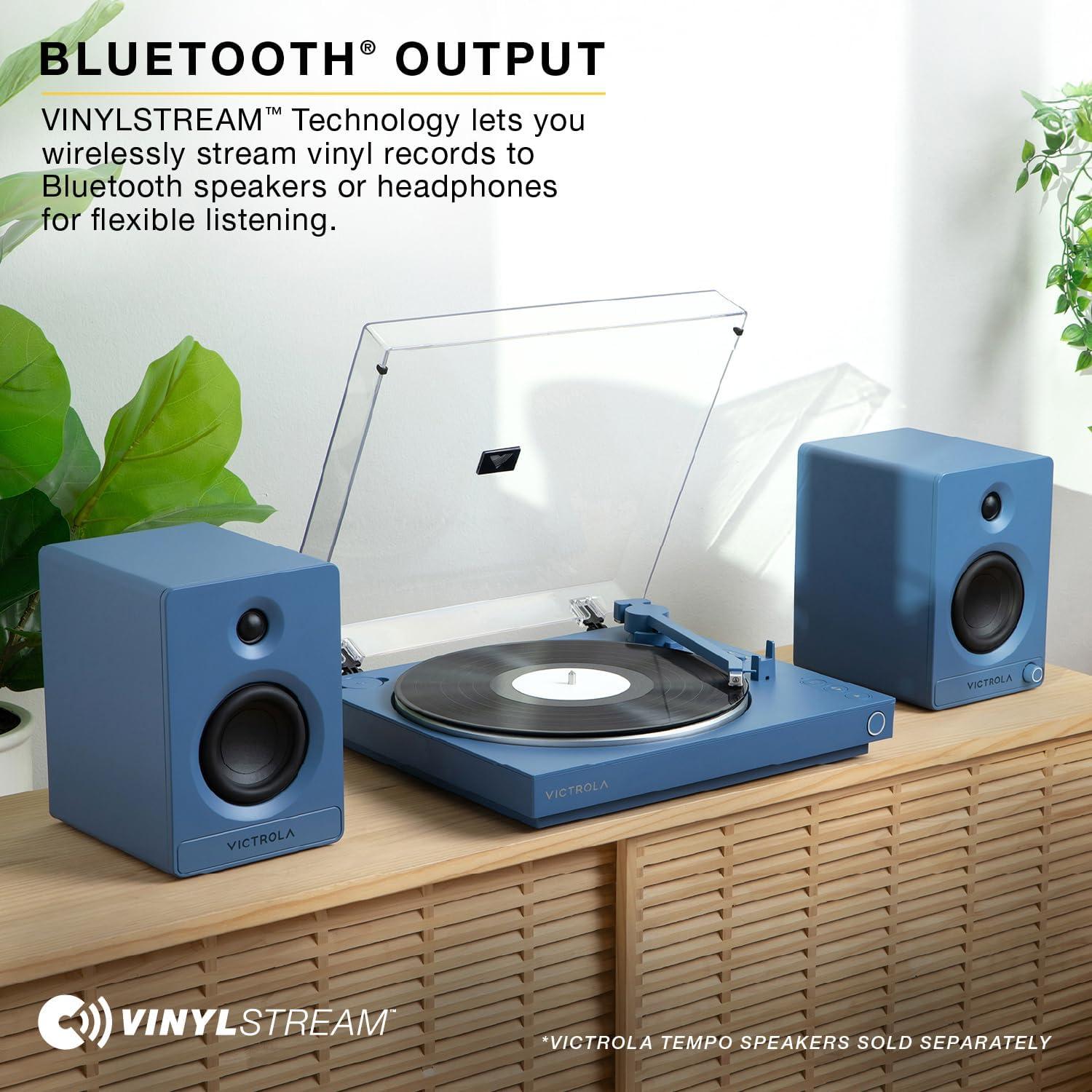 Tocadiscos Automático Victrola VPT-800 Verde Bluetooth 2 Velocidades