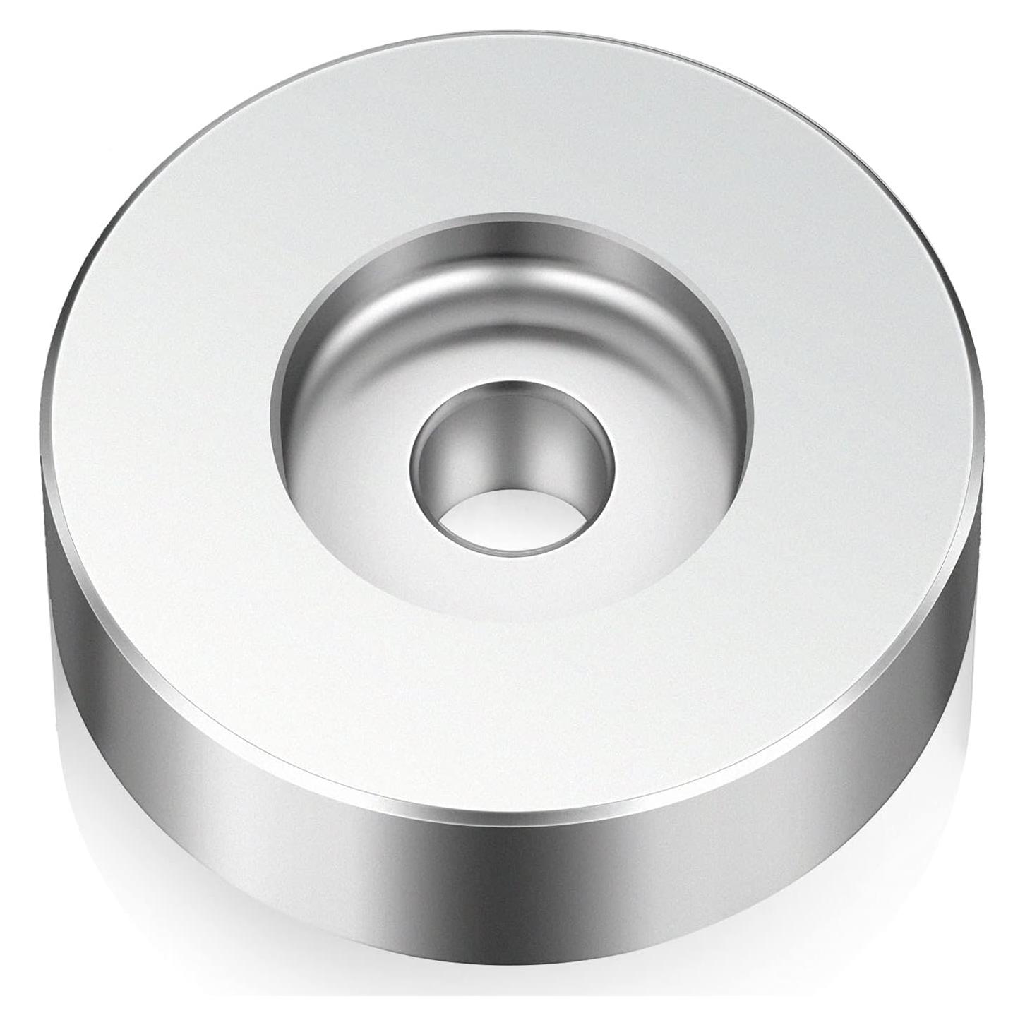 Adaptador de disco 45 RPM Frienda Aluminio Plata 7"