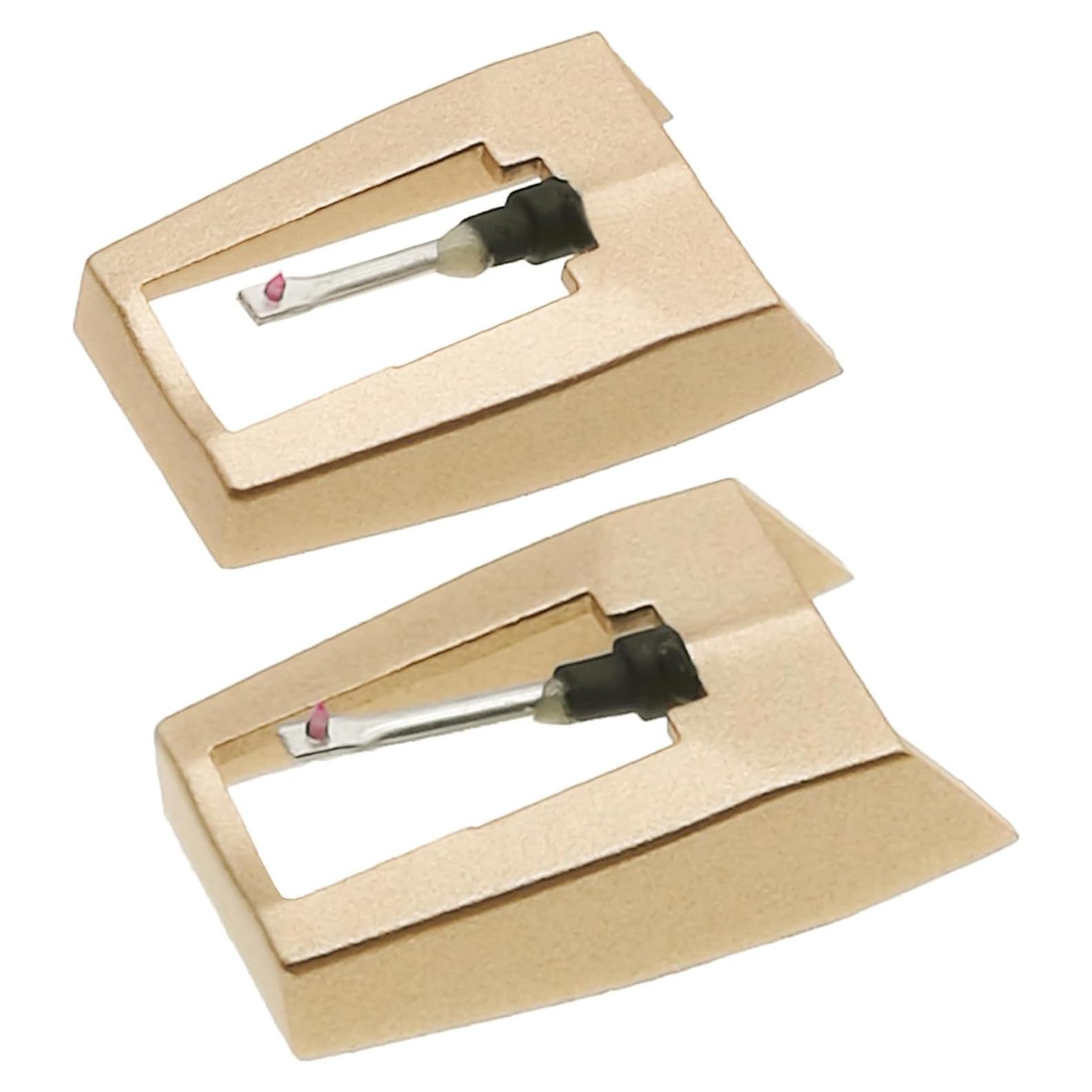 2 Agujas de Reemplazo para Tocadiscos Ruby - Oro