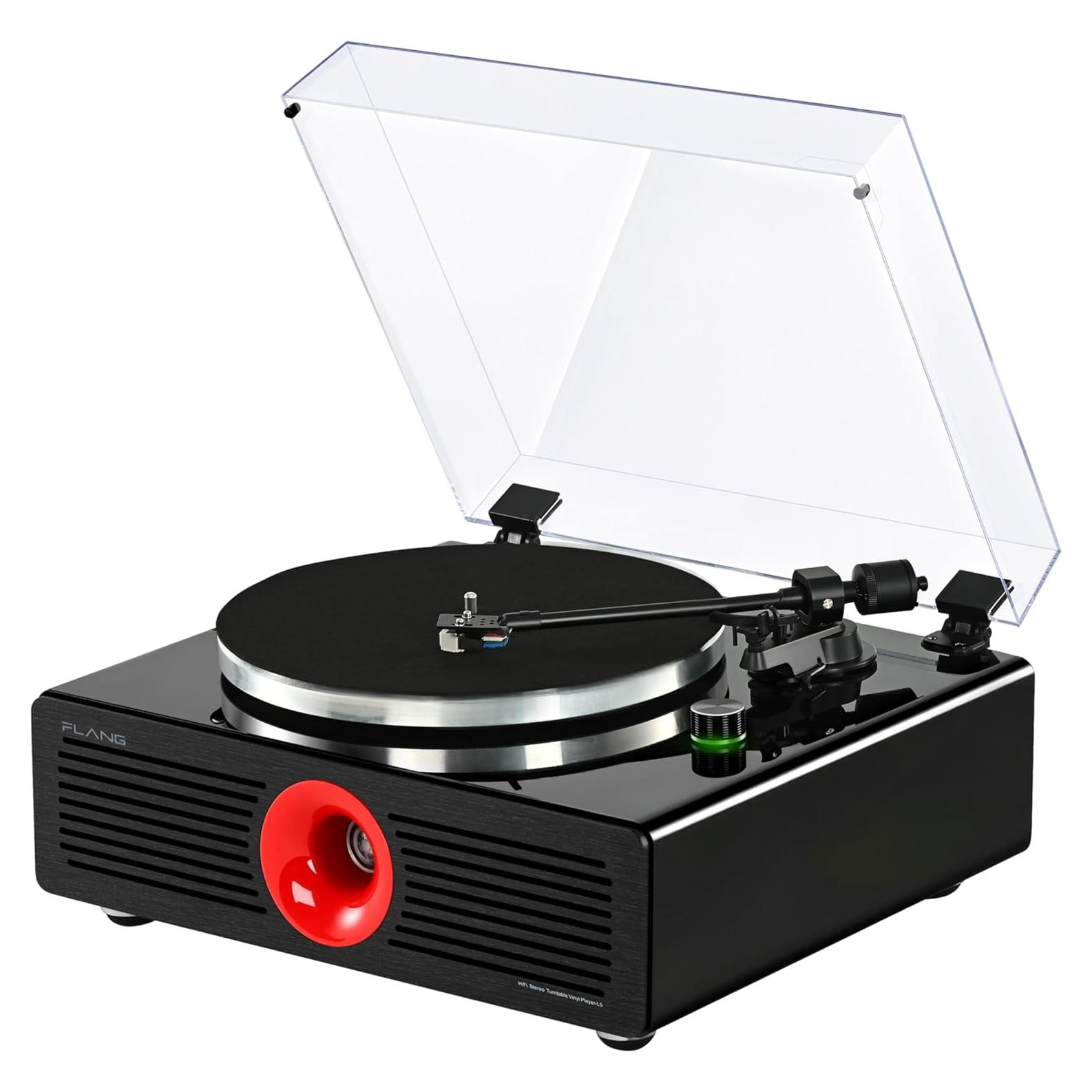 Reproductor de Vinilo SINJEE L5 con Bluetooth y 5 Altavoces Hi-Fi
