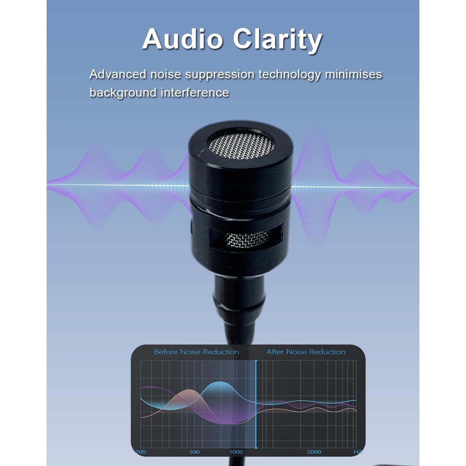 Micrófono Lavalier Audio-Technica Hirose 4 Pines Unidireccional