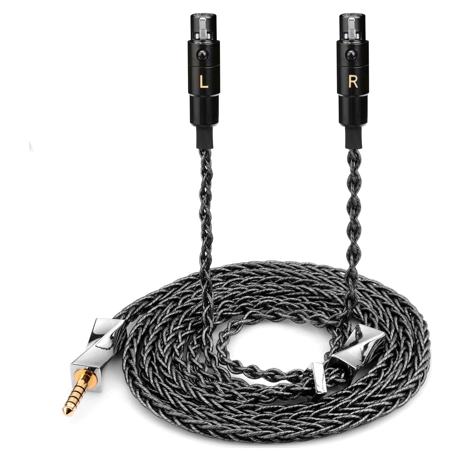 Cable de Audio FAAEAL 8N Plata Pura 1.5m 4.4mm para Audeze