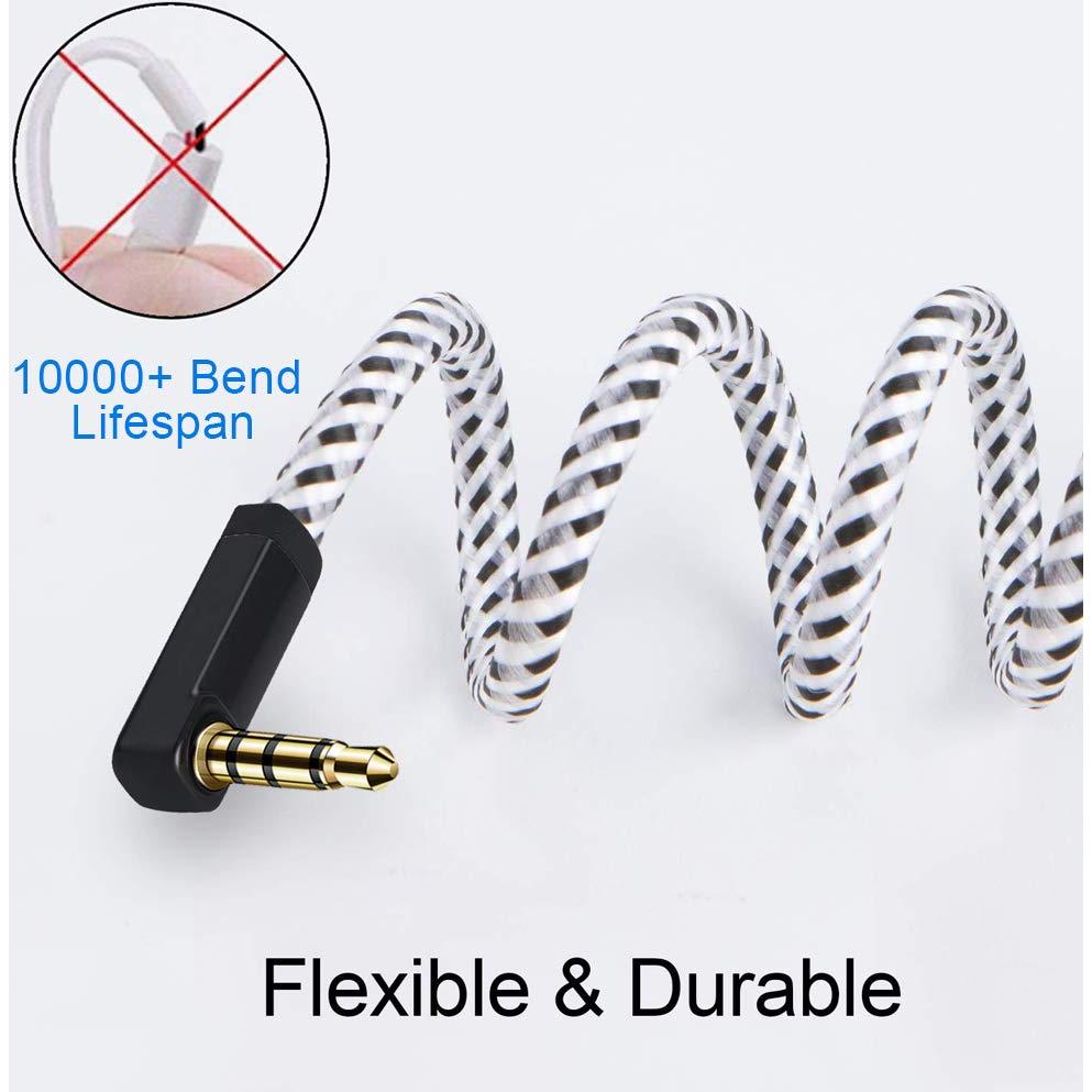 Cable de extensión TRRS 3.5mm CableCreation 1.83m ángulo 90°