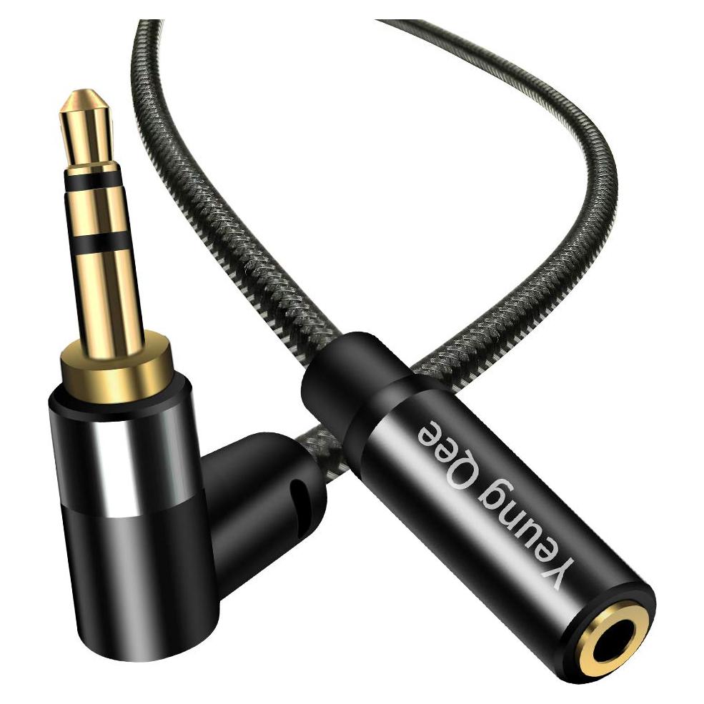 Cable de audio estéreo 3.5mm macho a hembra Yeung Qee 0.3m