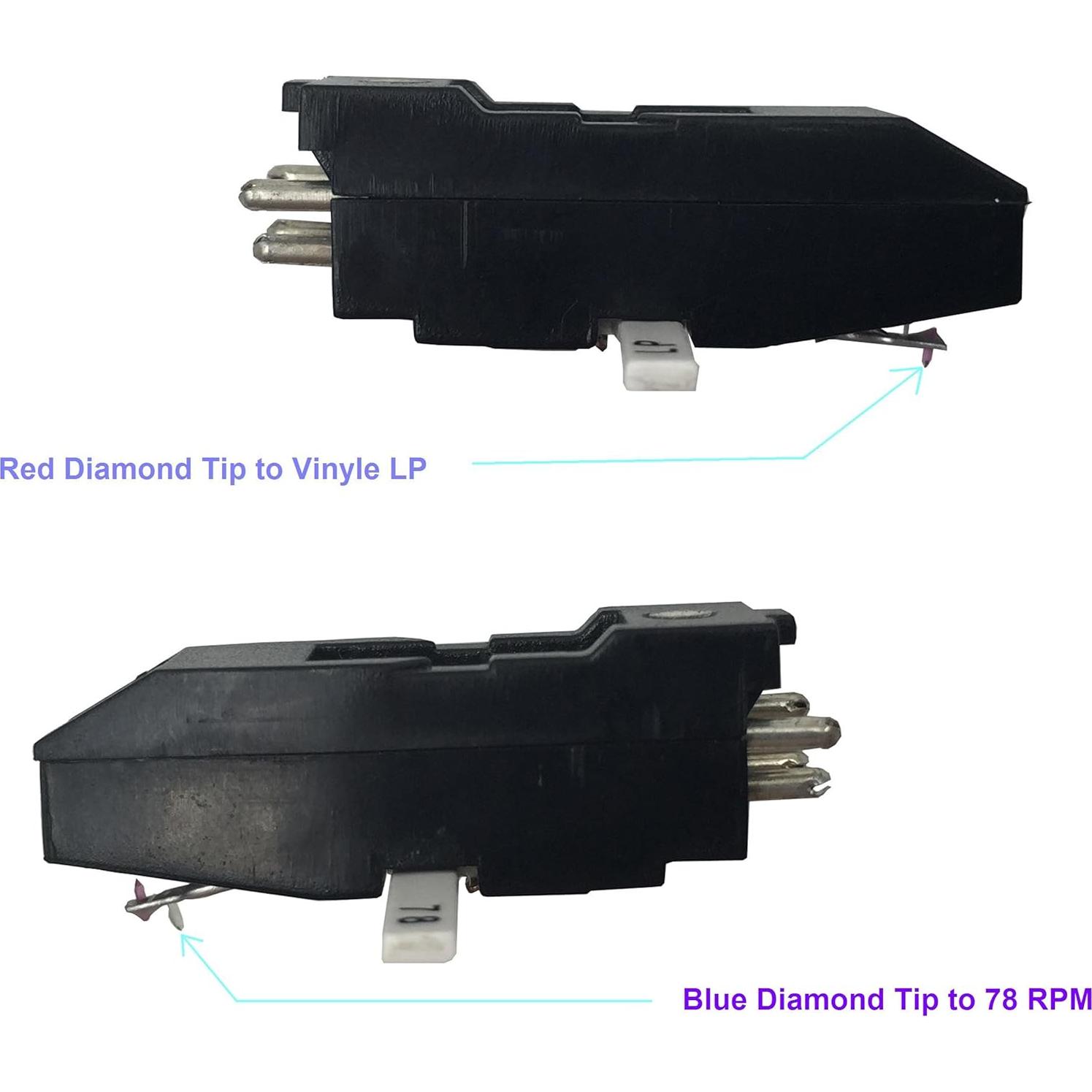 Cartucho de Tocadiscos Banpa BP2ATC con Punta de Diamante Doble