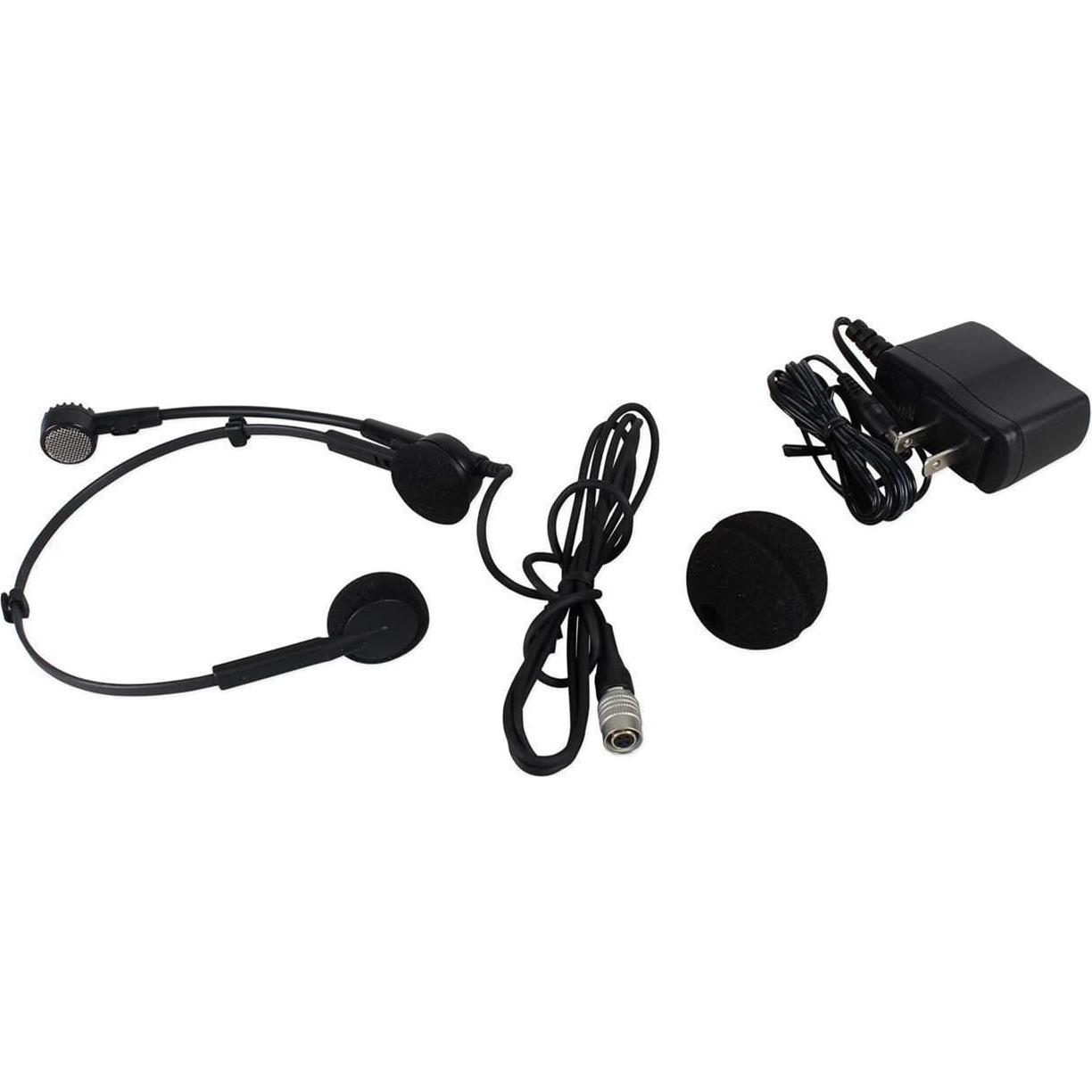 Sistema de micrófono inalámbrico Audio-Technica ATW-1101/H con micrófono de cabeza