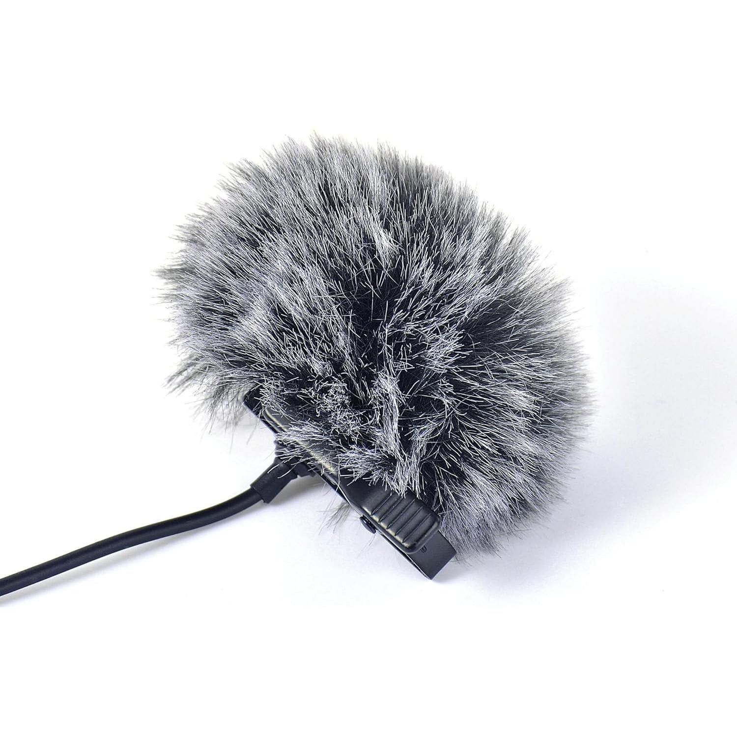 5 Pantallas de Viento para Micrófono Lavalier Ruittos 10mm