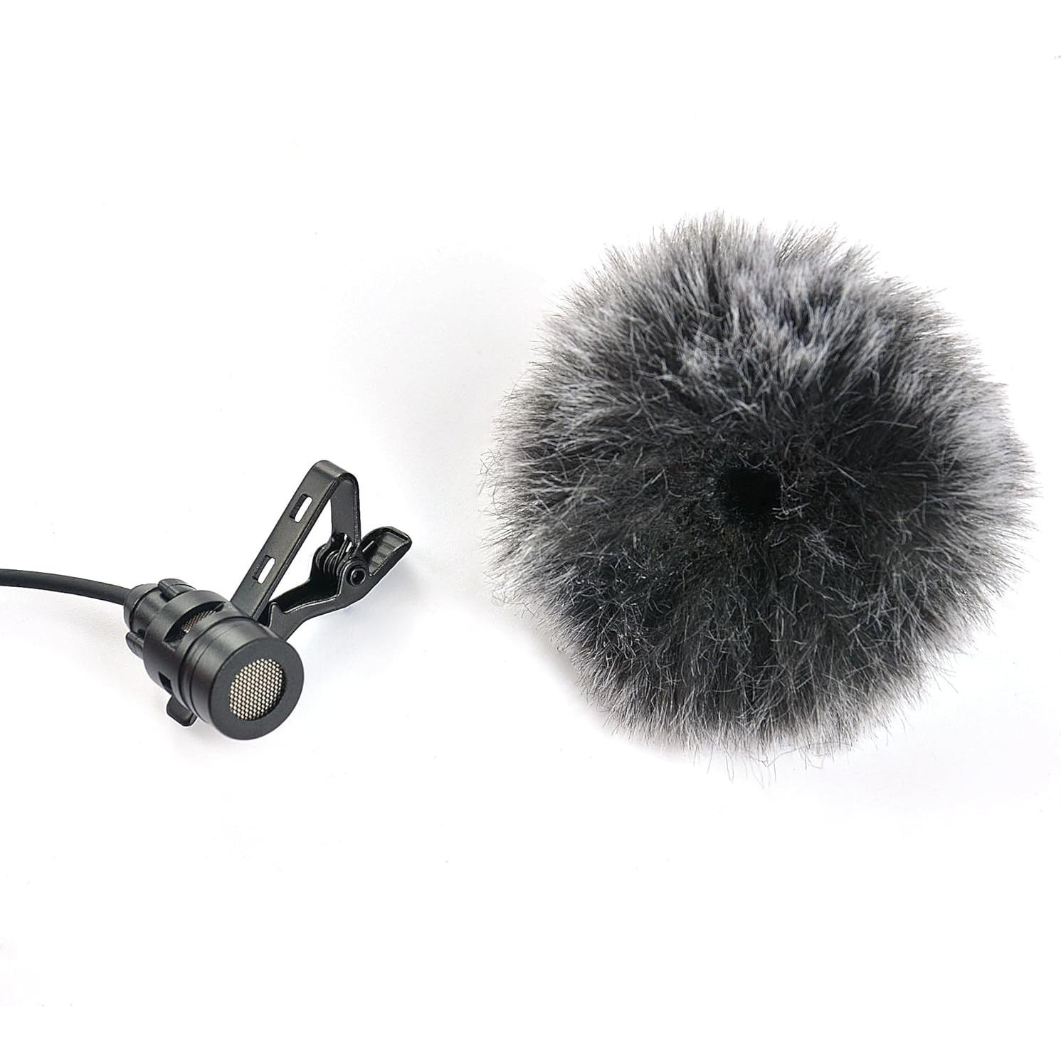 5 Pantallas de Viento para Micrófono Lavalier Ruittos 10mm