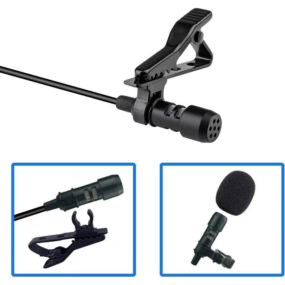 Micrófono Lavalier USB Fyvadio 2m Omnidireccional para PC