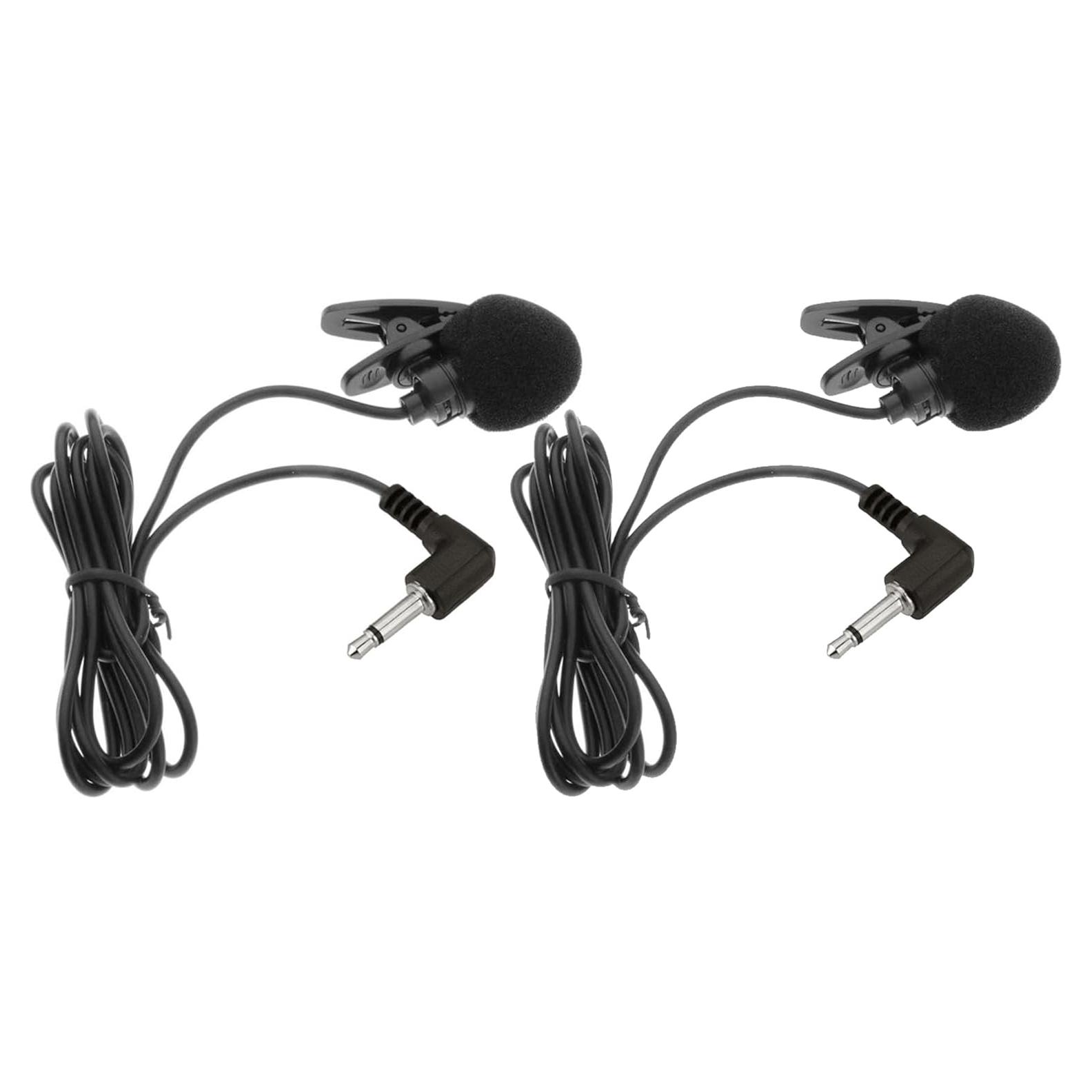 Micrófono de Solapa Akingdleo 2 pcs 3.5mm para Amplificadores