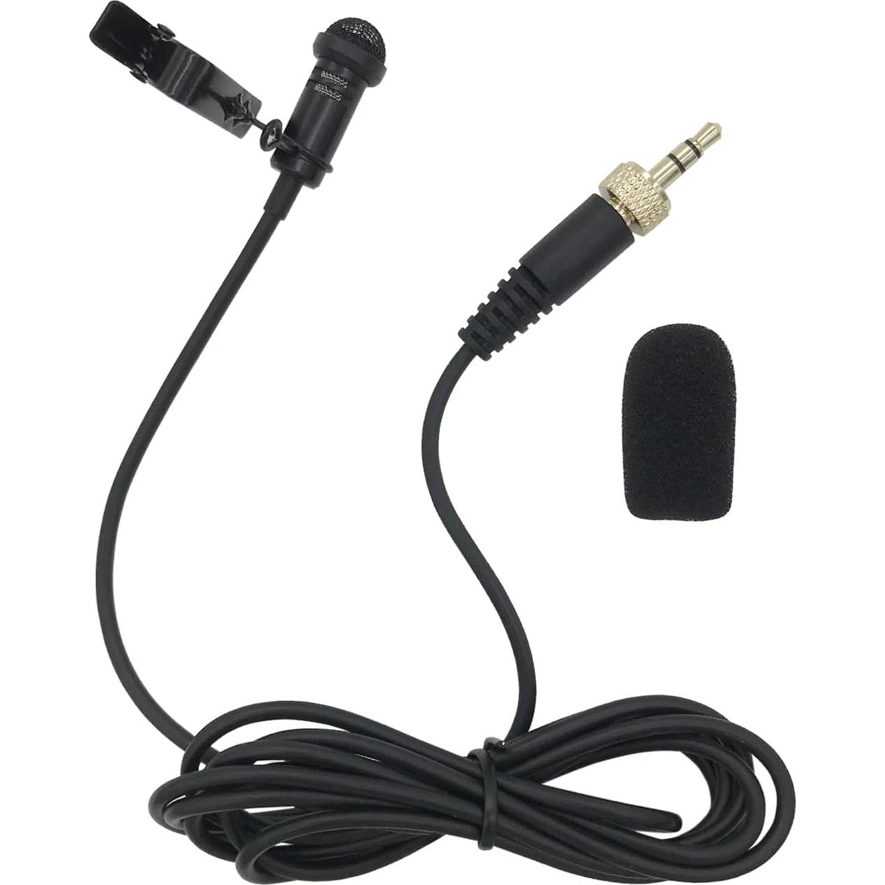 Paquete de 2 Micrófonos Lavalier PDEEY 3.5mm TRS Omnidireccional