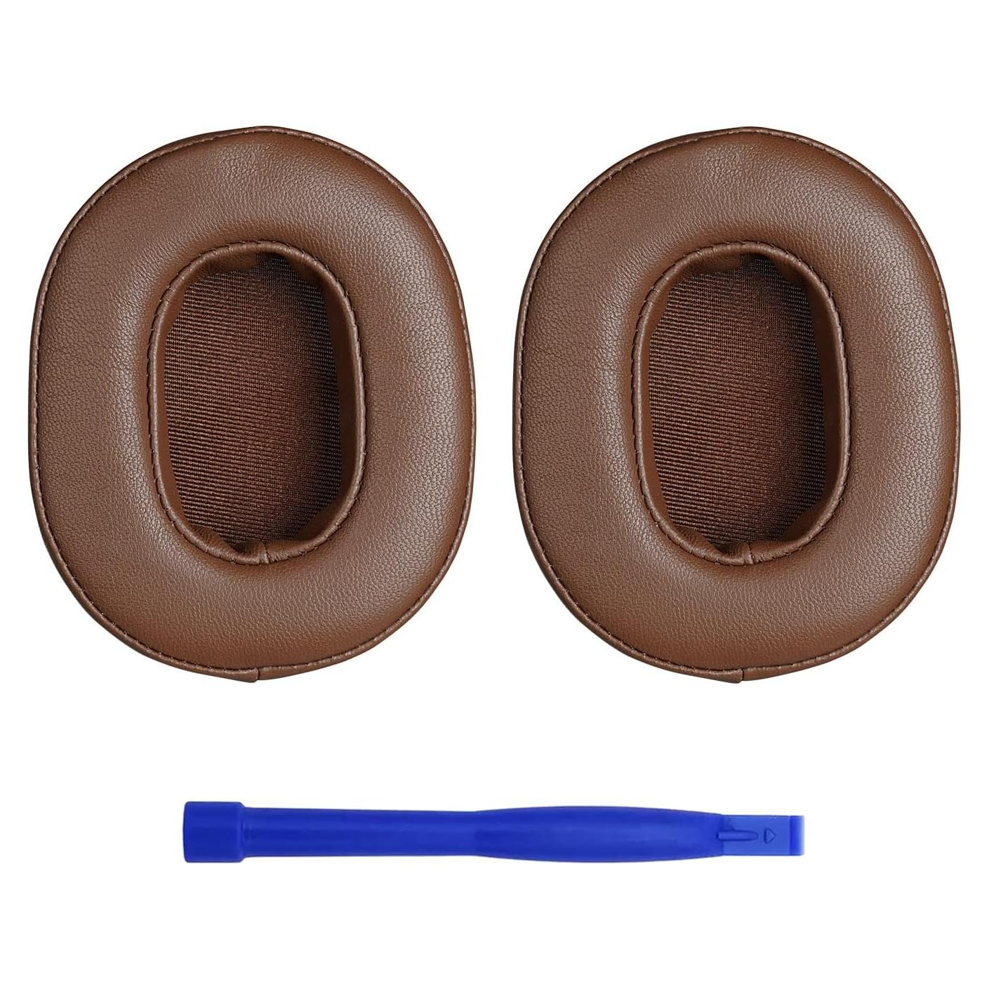 Almohadillas de Cuero Genuino Aurivor para Auriculares ATH M50X M40X