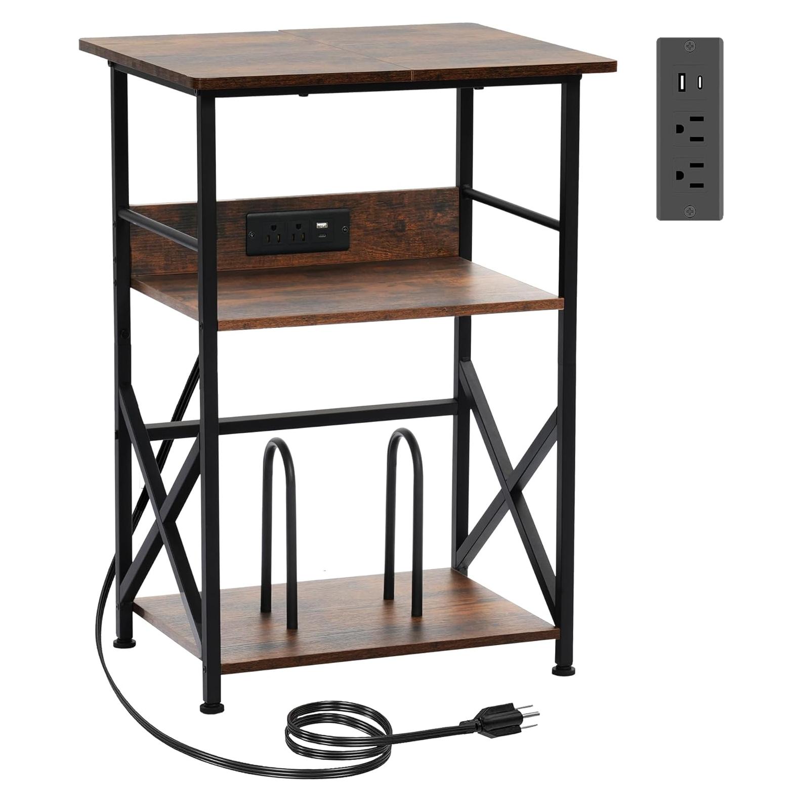 Soporte para Tocadiscos DALEMHOME con Estación de Carga 3 Niveles