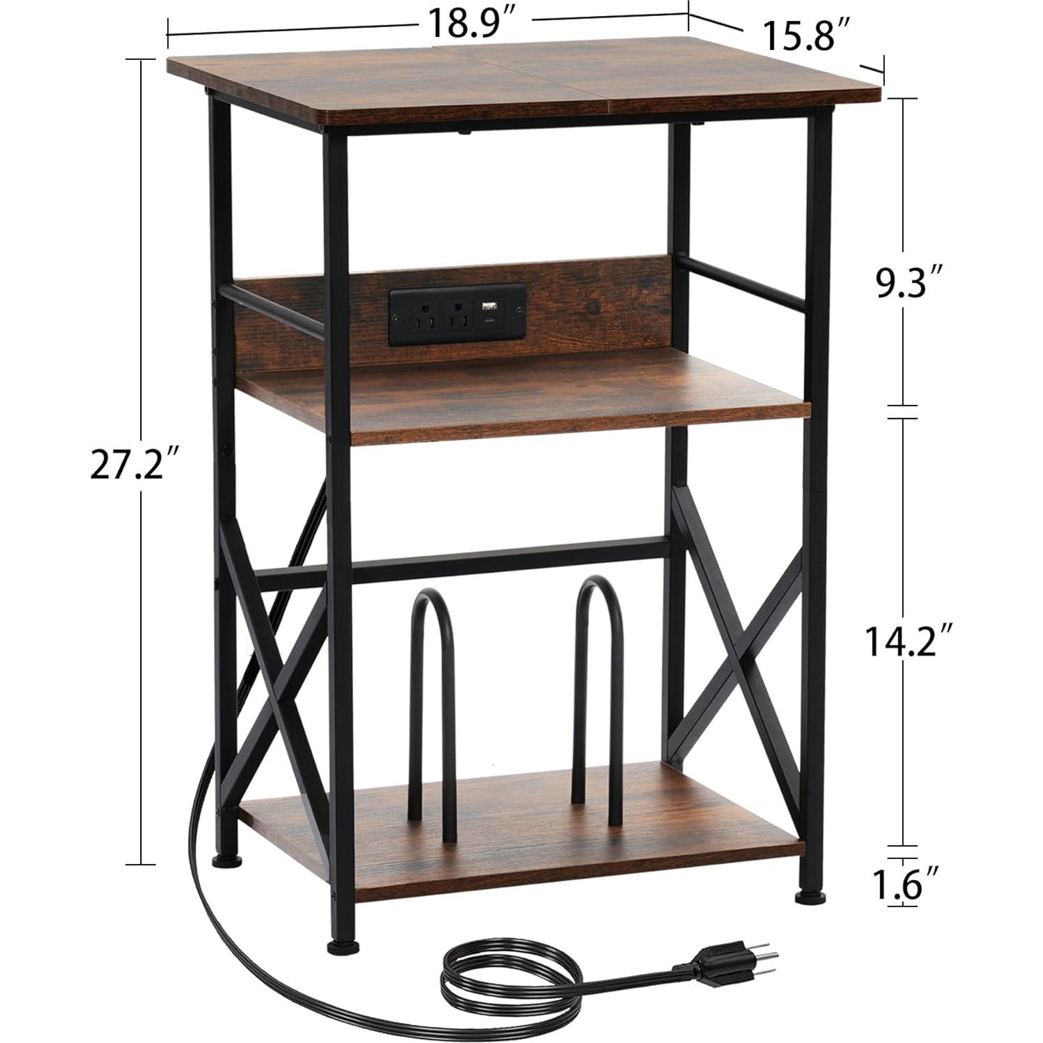 Soporte para Tocadiscos DALEMHOME con Estación de Carga 3 Niveles