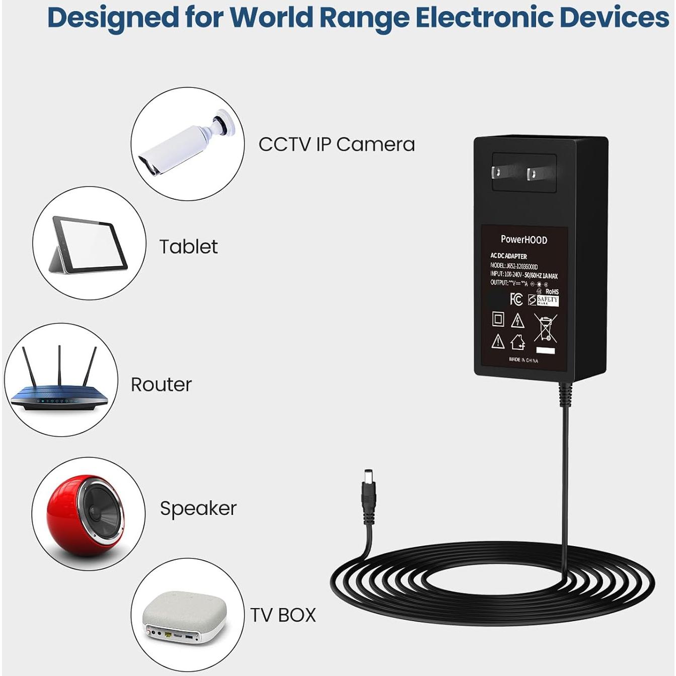 Adaptador 24V CA/CC PowerHOOD para Fluance PA10 Preamplificador