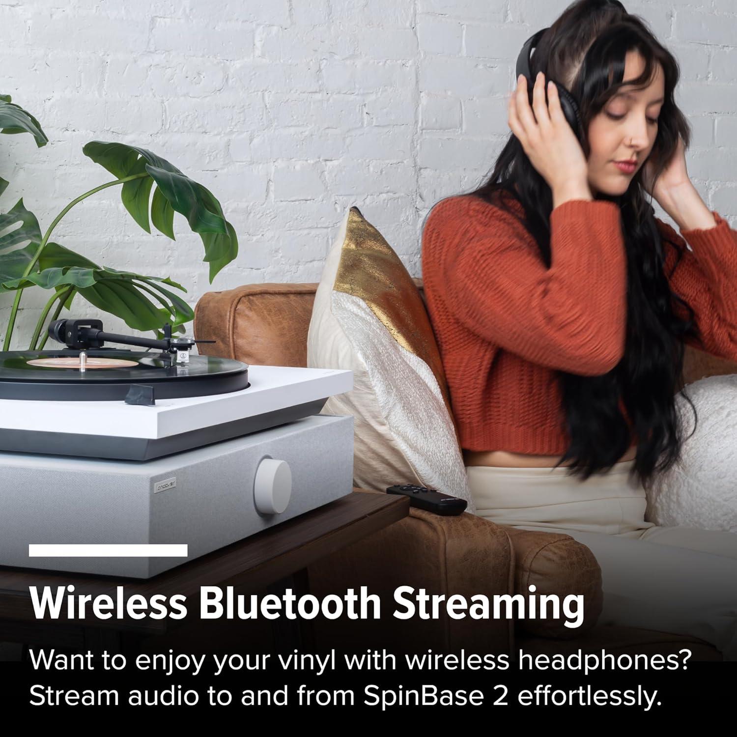 Altavoces Andover Audio SpinBase 2 con Bluetooth y Phono - Negro