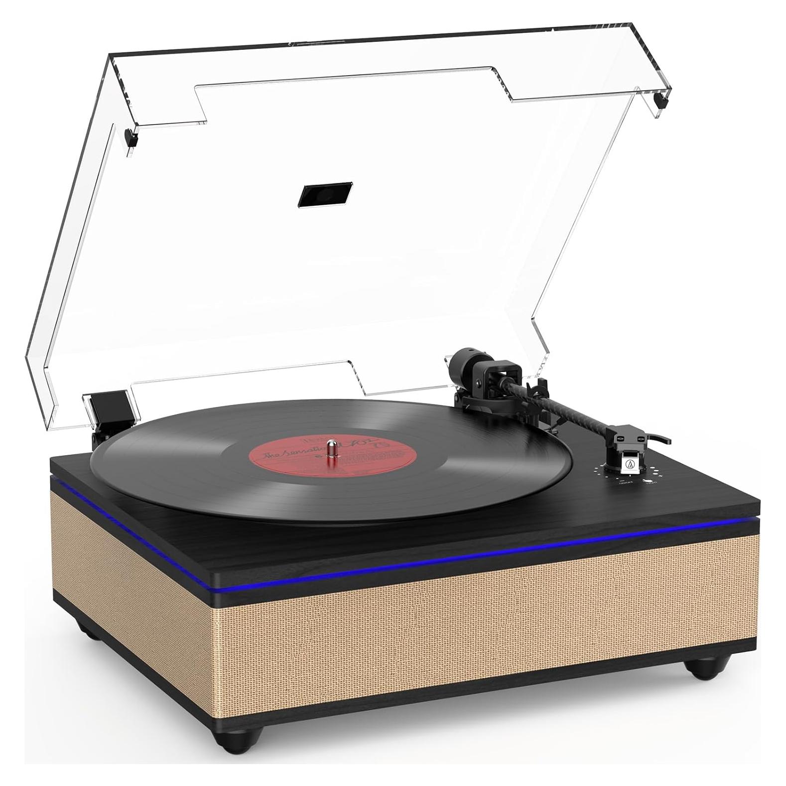 Reproductor de Vinilo RetroAudio con Bluetooth y Altavoces Integrados