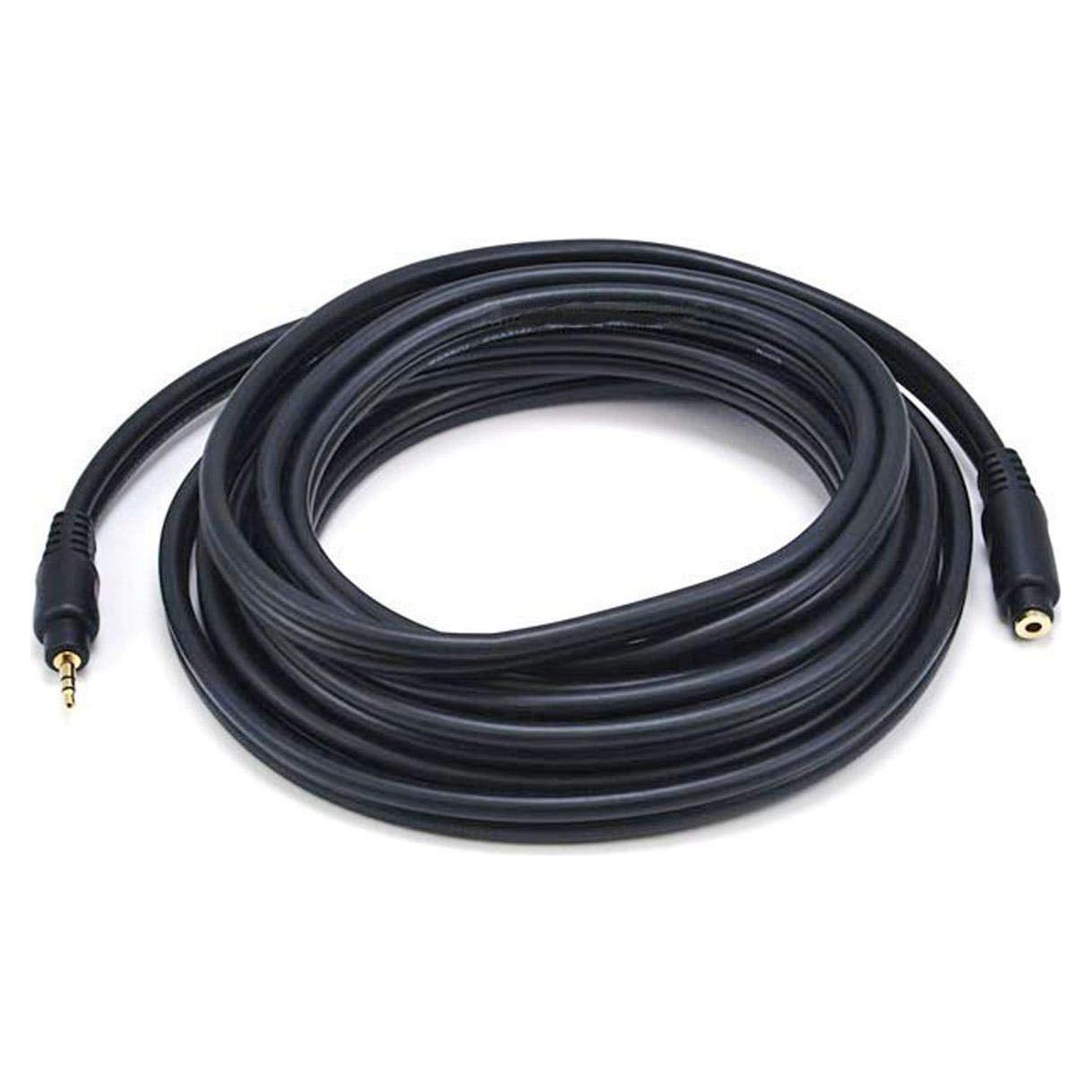 Cable de Extensión de Audio 3.5mm Monoprice 4.57m Negro