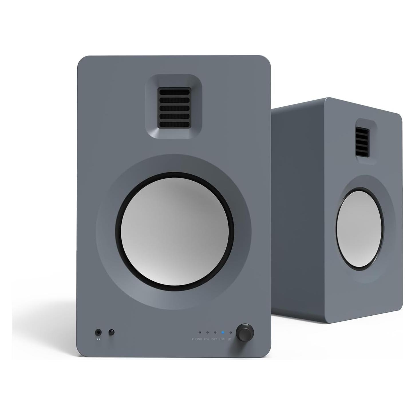 Altavoz Estantería Kanto TUK 5.25" Bluetooth DAC USB Gris Mate