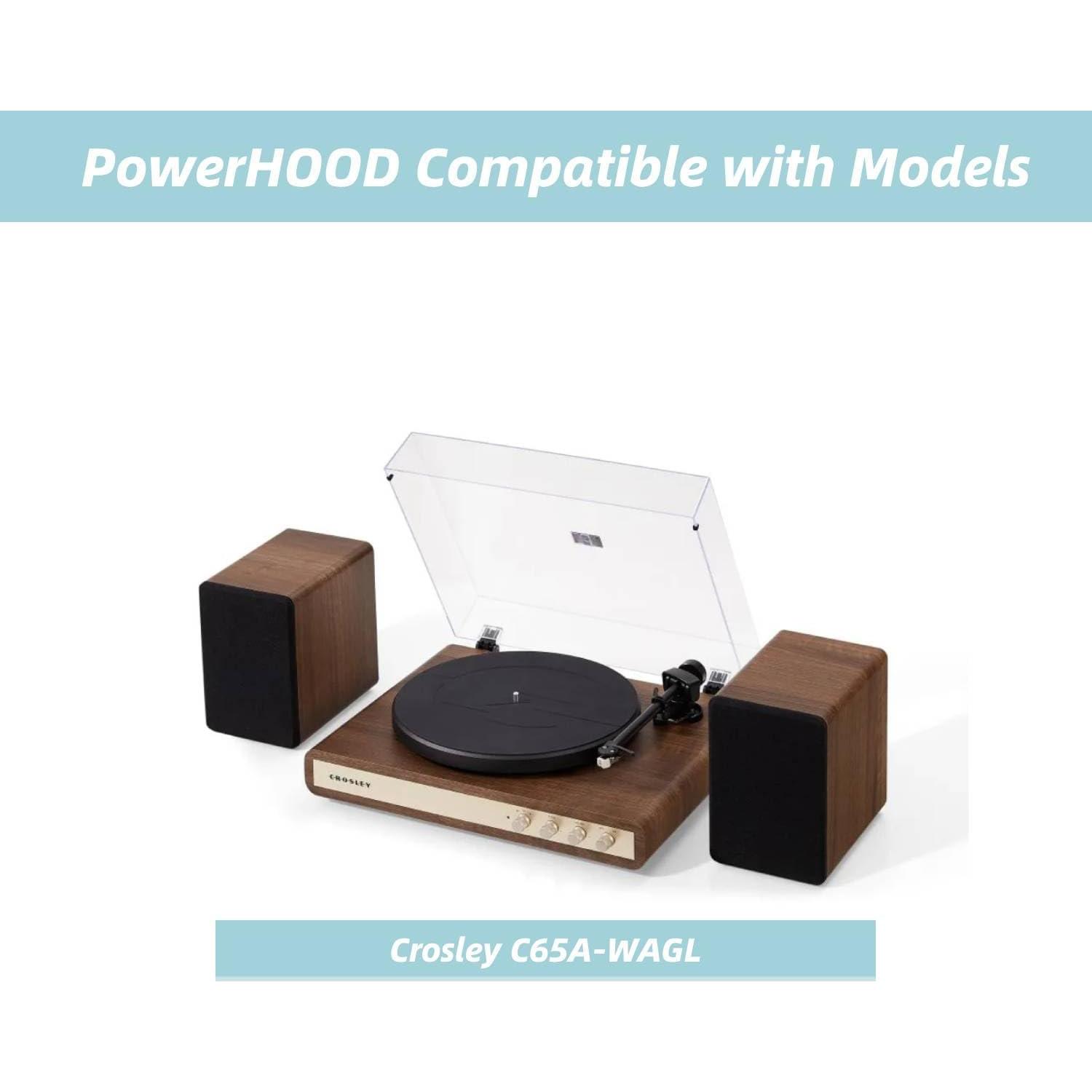 Adaptador AC/DC 15V PowerHOOD para Tocadiscos Crosley C65A
