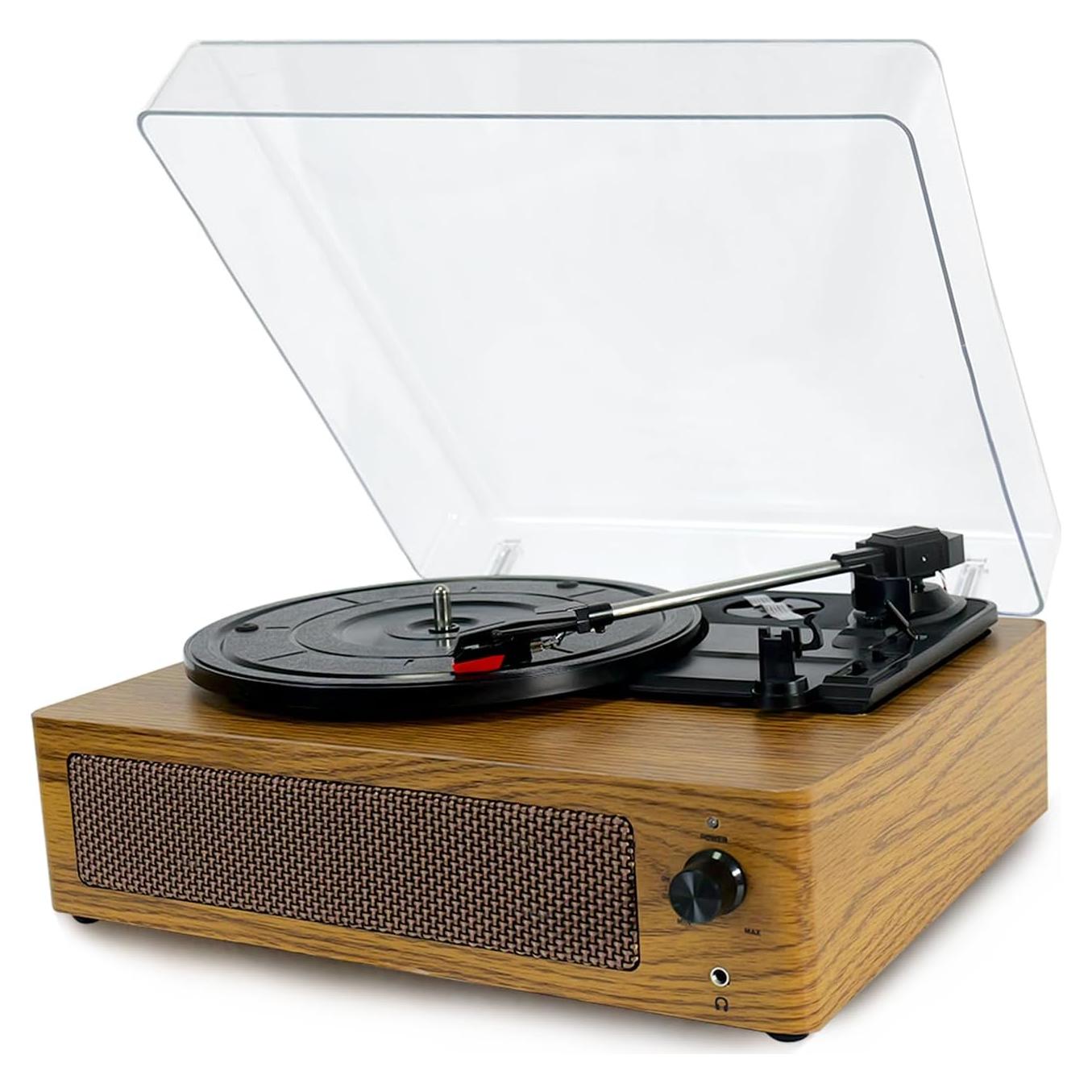 Reproductor de Vinilo Bluetooth KaiNicker VRP 3 Velocidades