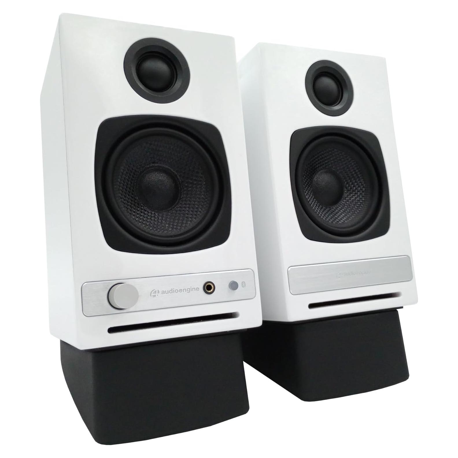 Altavoces de Estantería Audioengine A2-HD Blancos con Soportes DS1