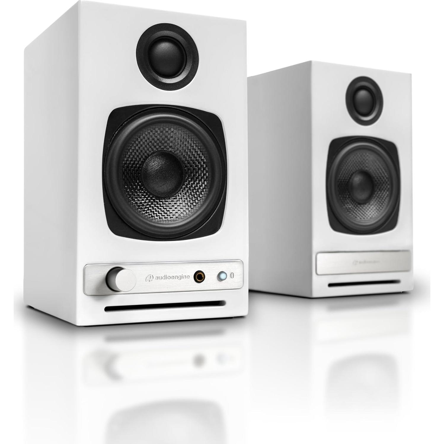 Altavoces de Estantería Audioengine A2-HD Blancos con Soportes DS1