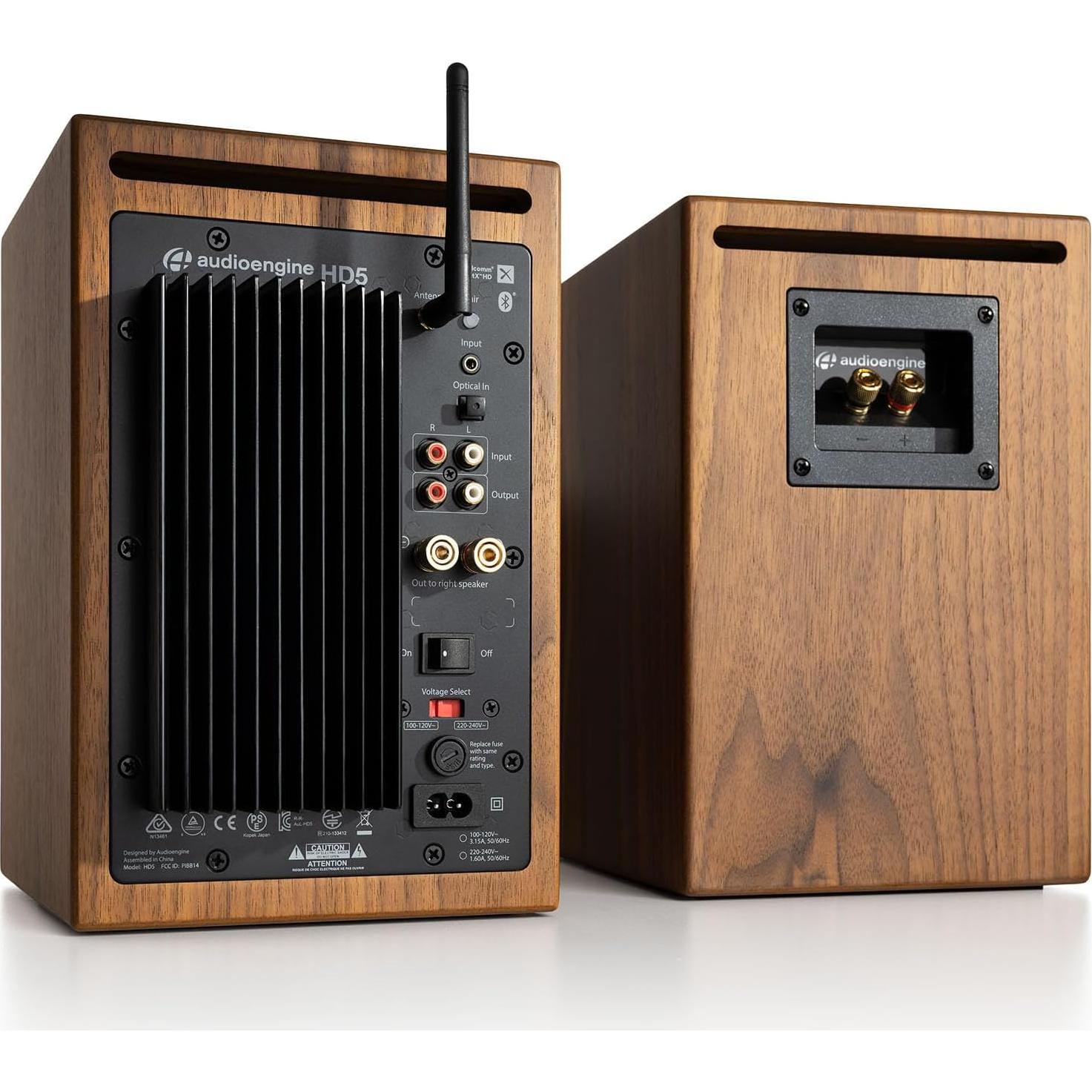 Altavoces de Estantería Audioengine HD5 Nogal 150W 2.1 Bluetooth